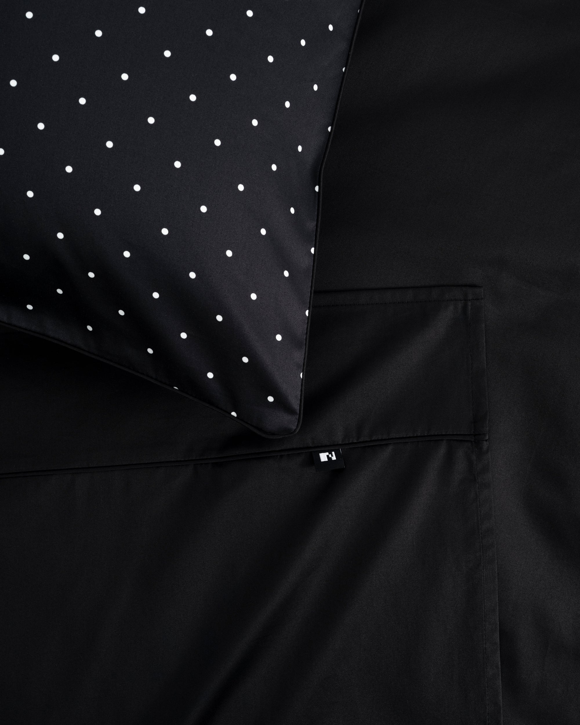Black Polka-dot 4MM Flat Sheet