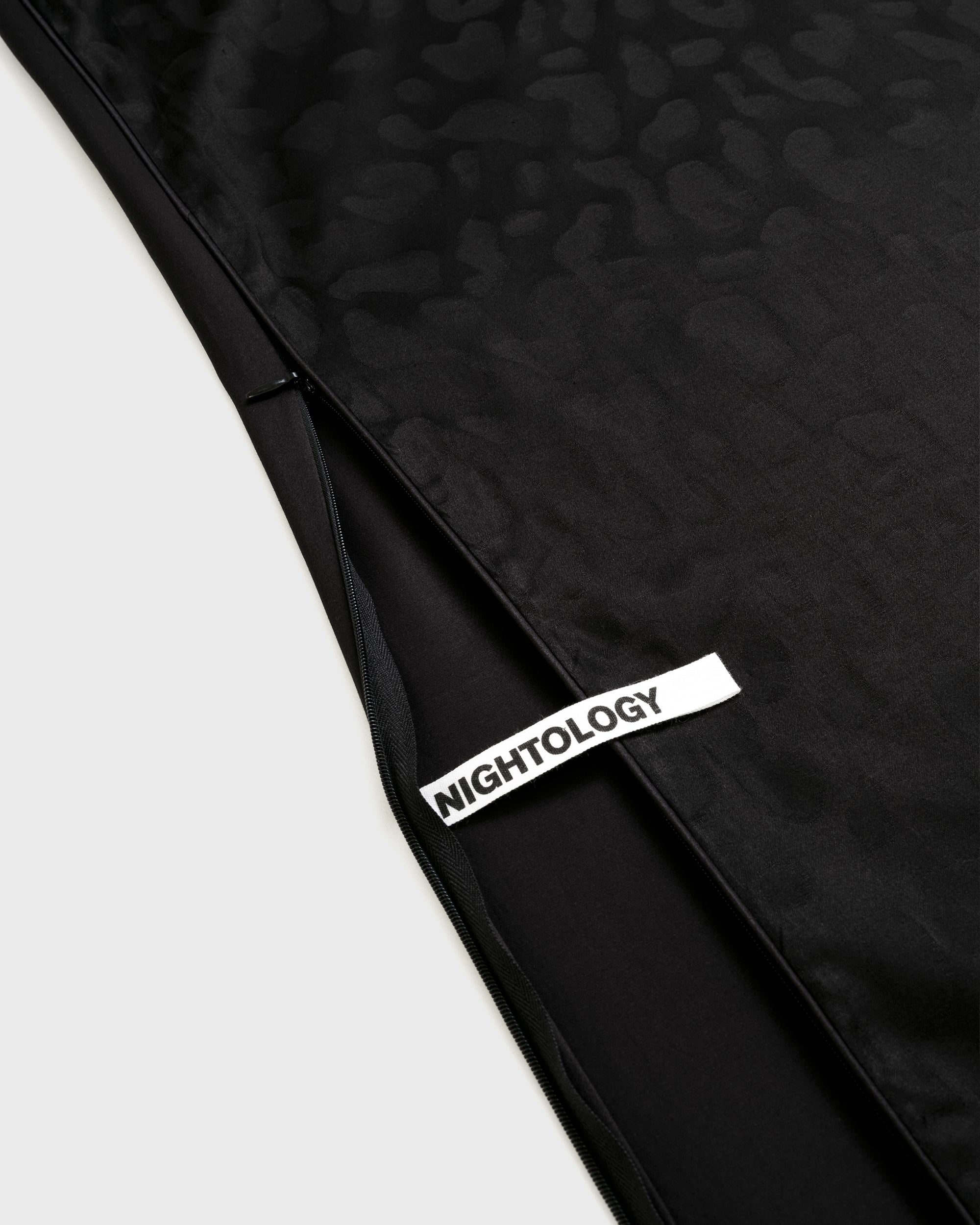 Black Jacquard Leopard Duvet Cover