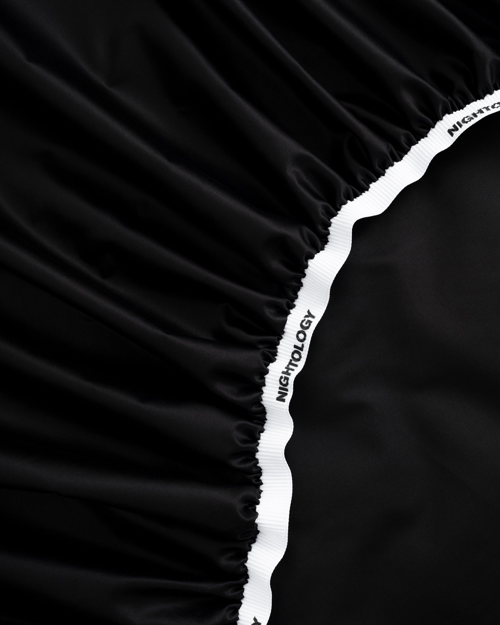 Black Pinstripe Fitted Sheet