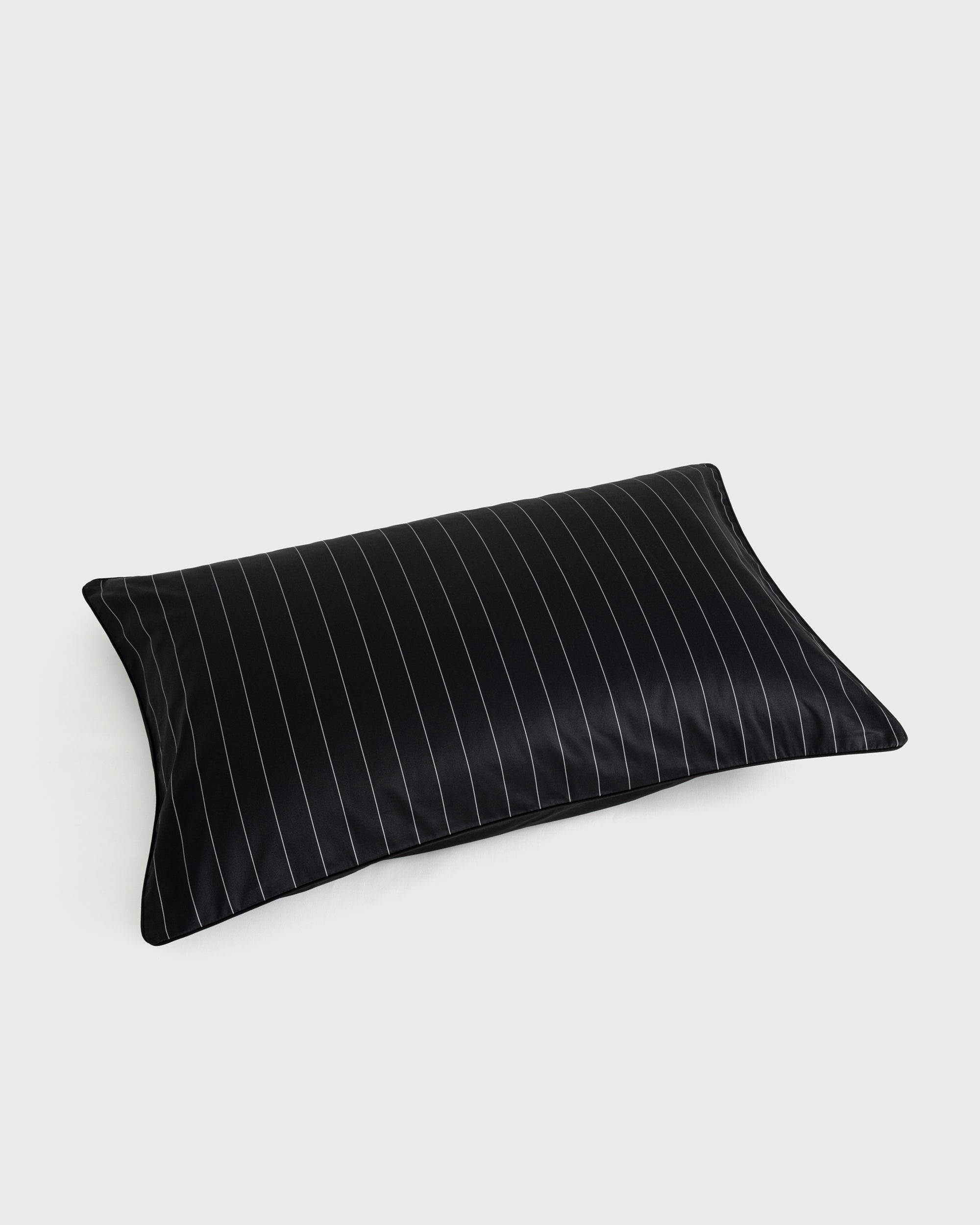 Black Pinstripe Pillowcase