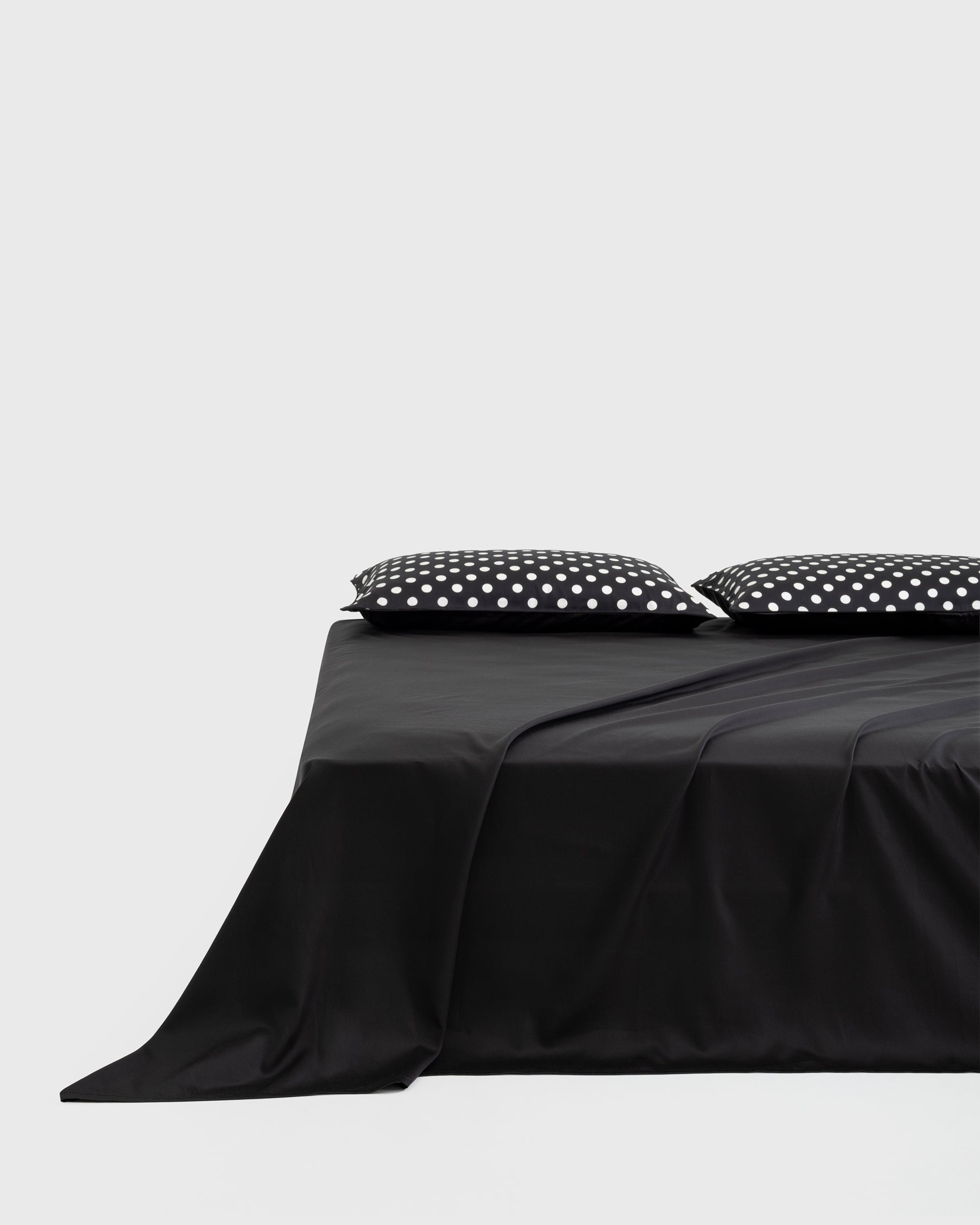 Black Polka-dot 2CM Flat Sheet