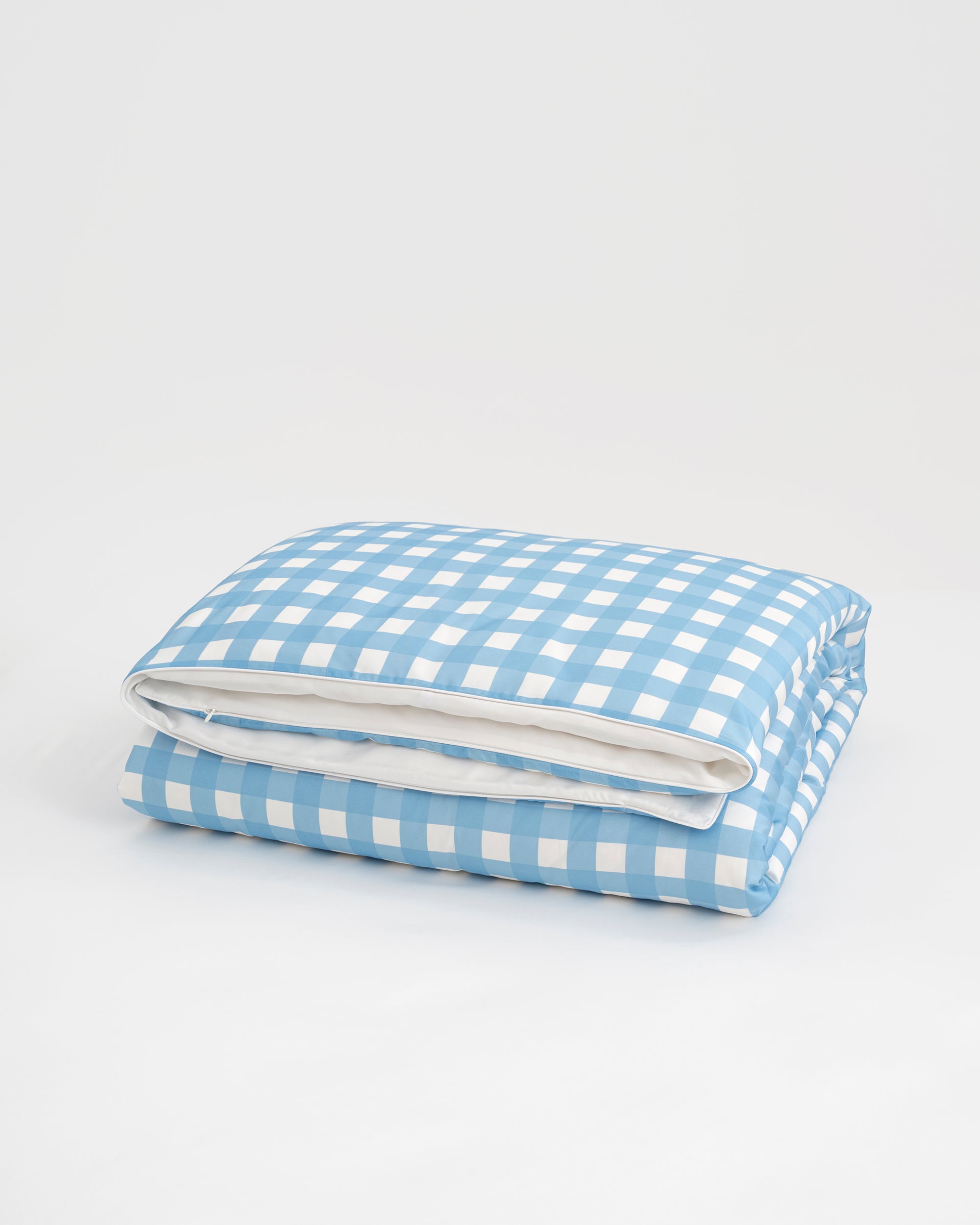 Blue Gingham Duvet Cover