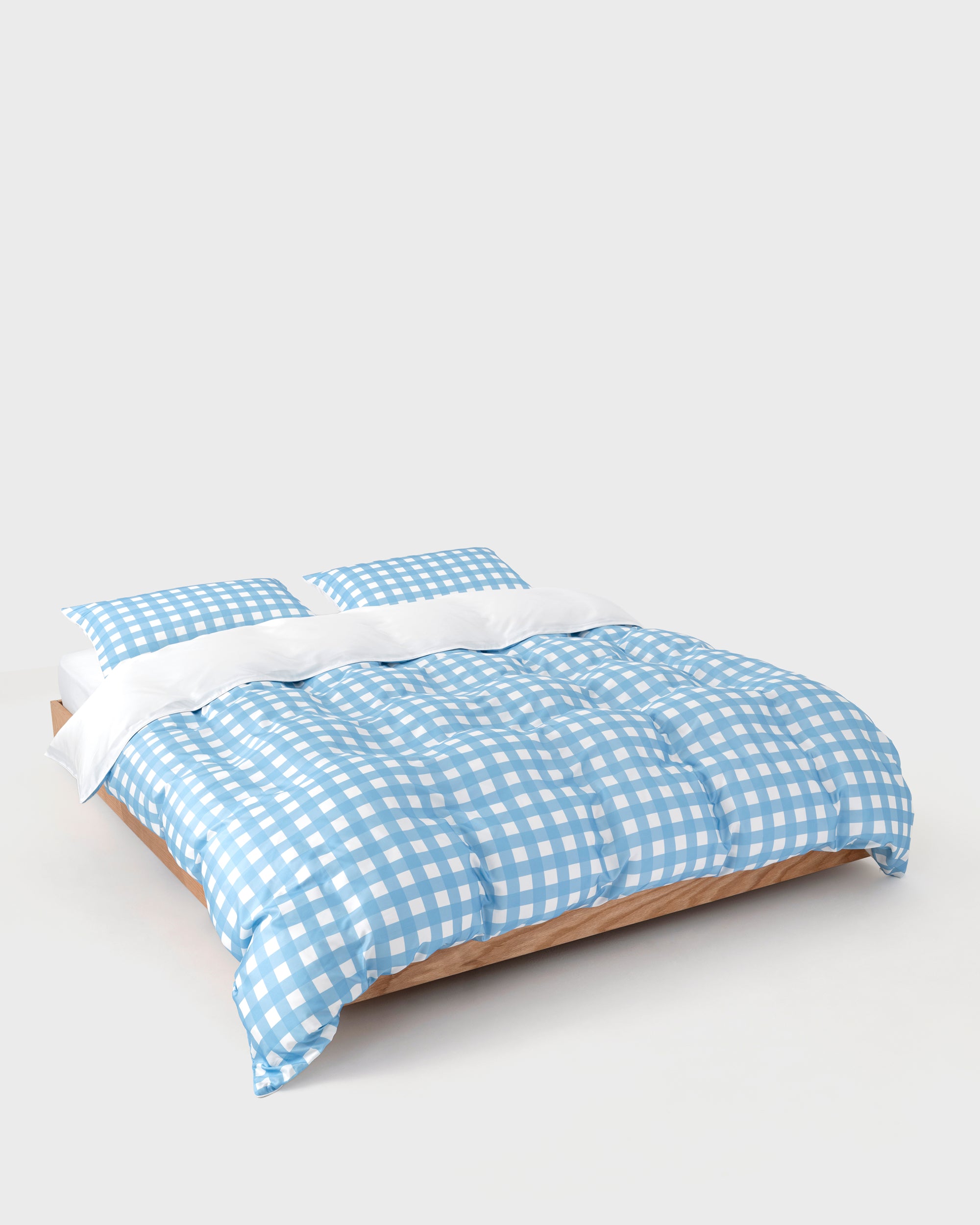 Blue Gingham Duvet Cover