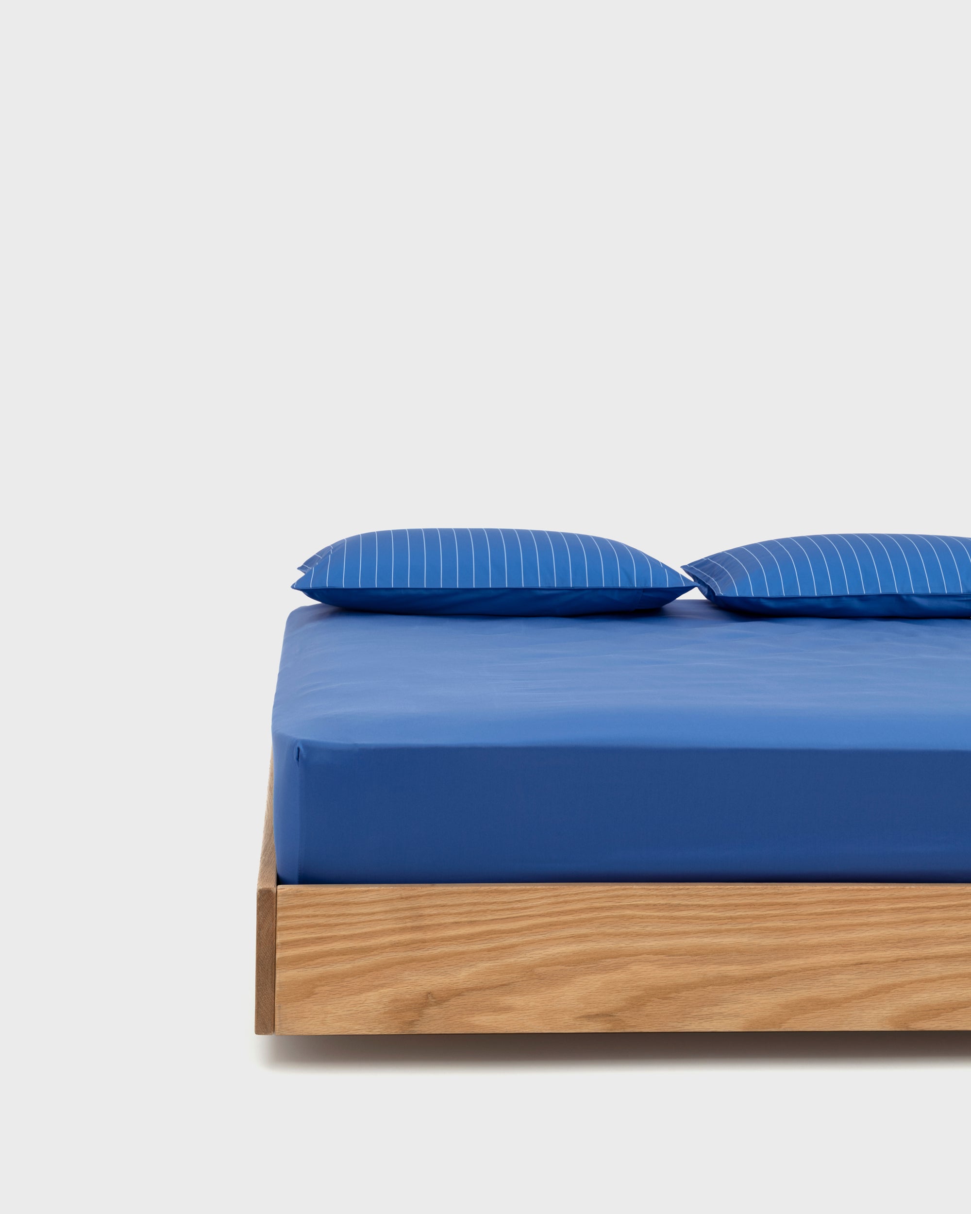 Blue Pinstripe Fitted Sheet