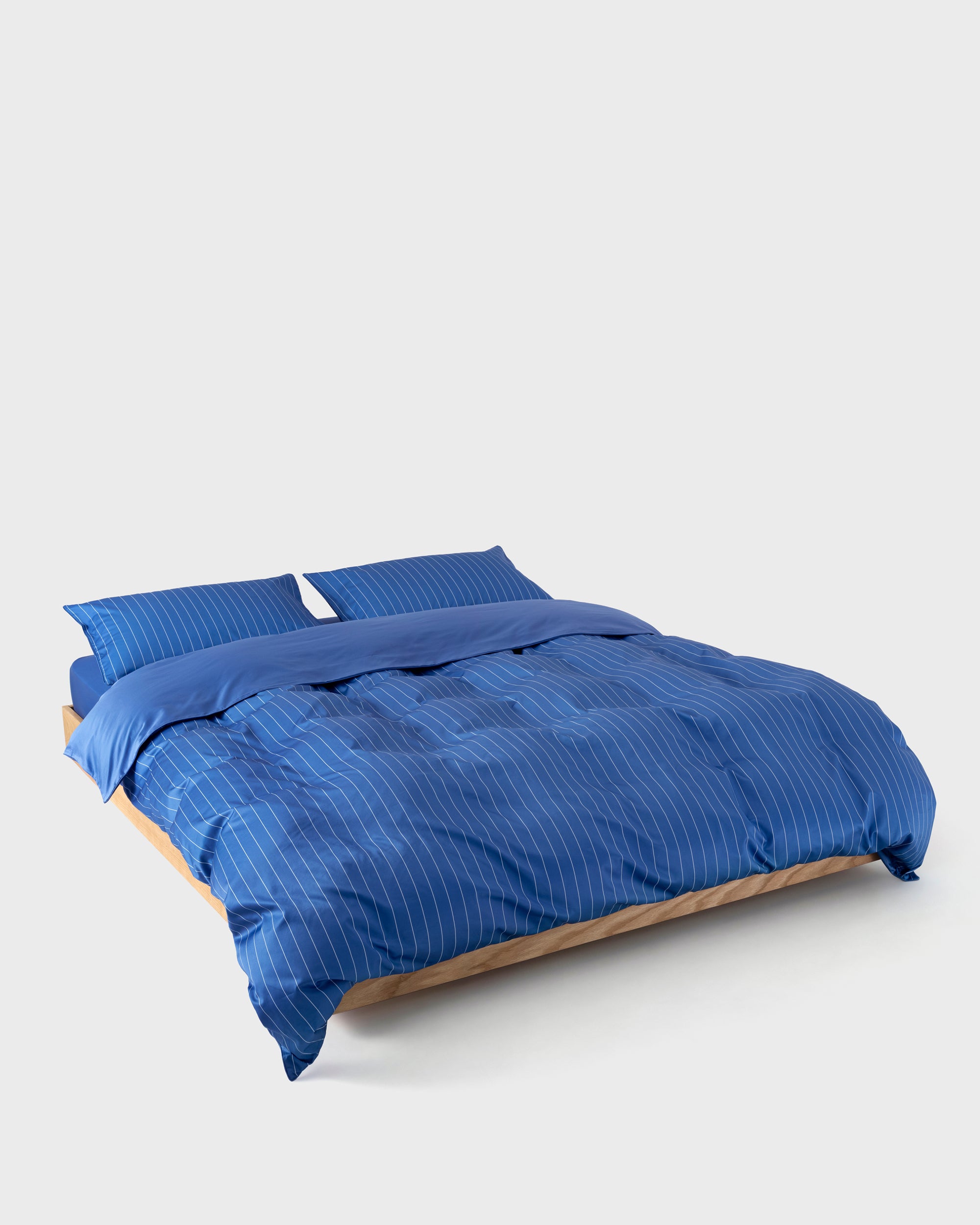Blue Pinstripe Duvet Cover