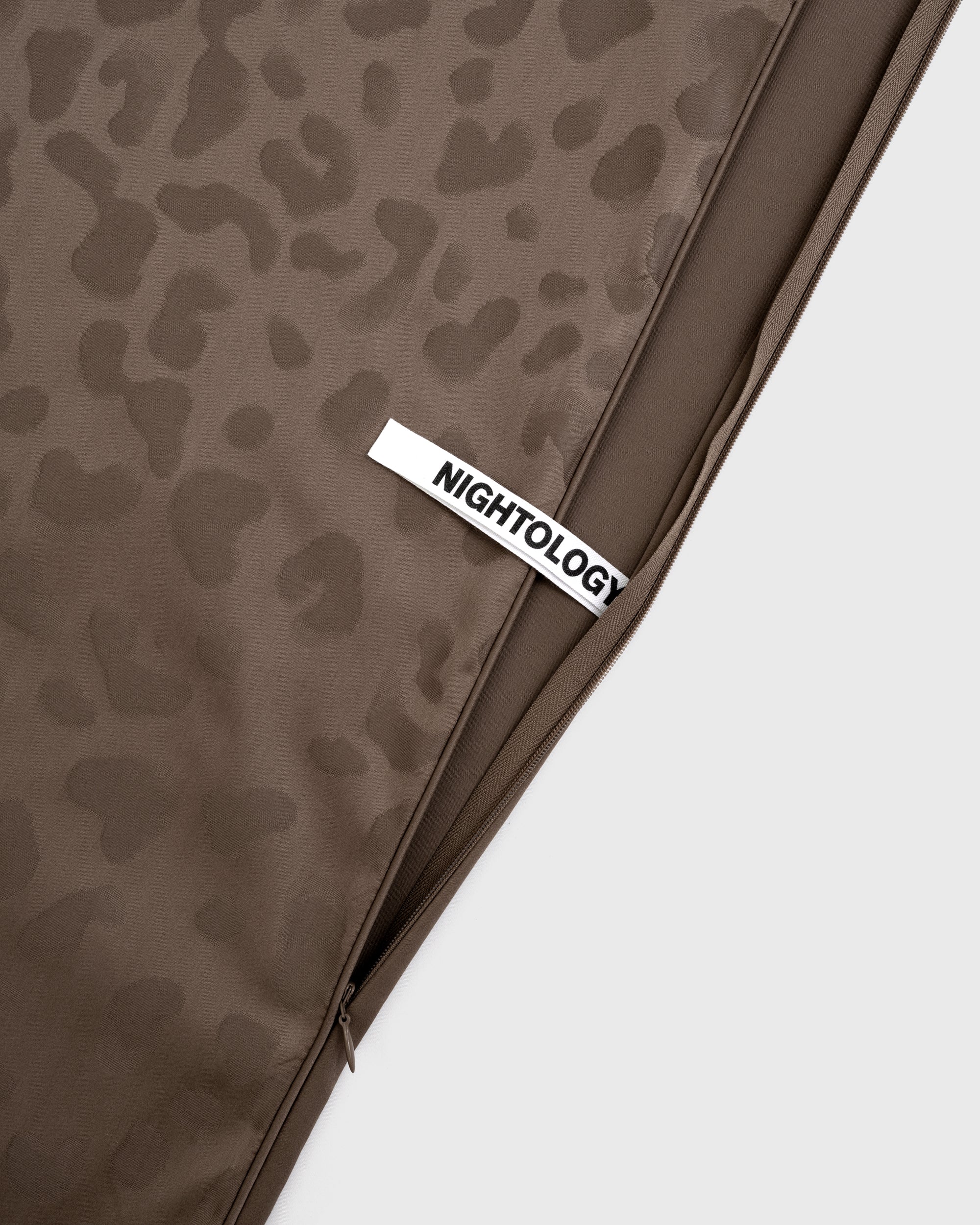 Coffee Jacquard Leopard Duvet Cover
