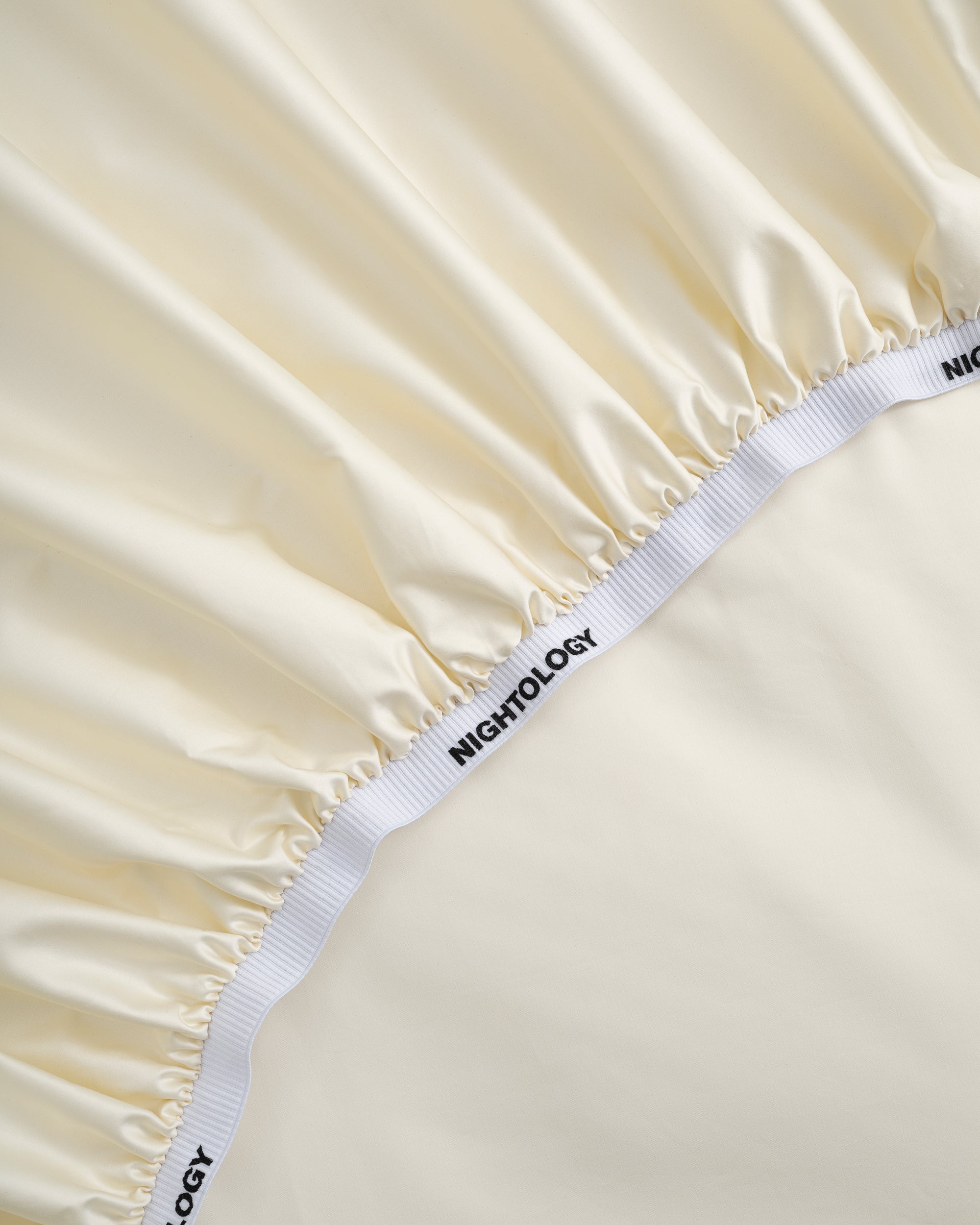 Cream Pinstripe Fitted Sheet