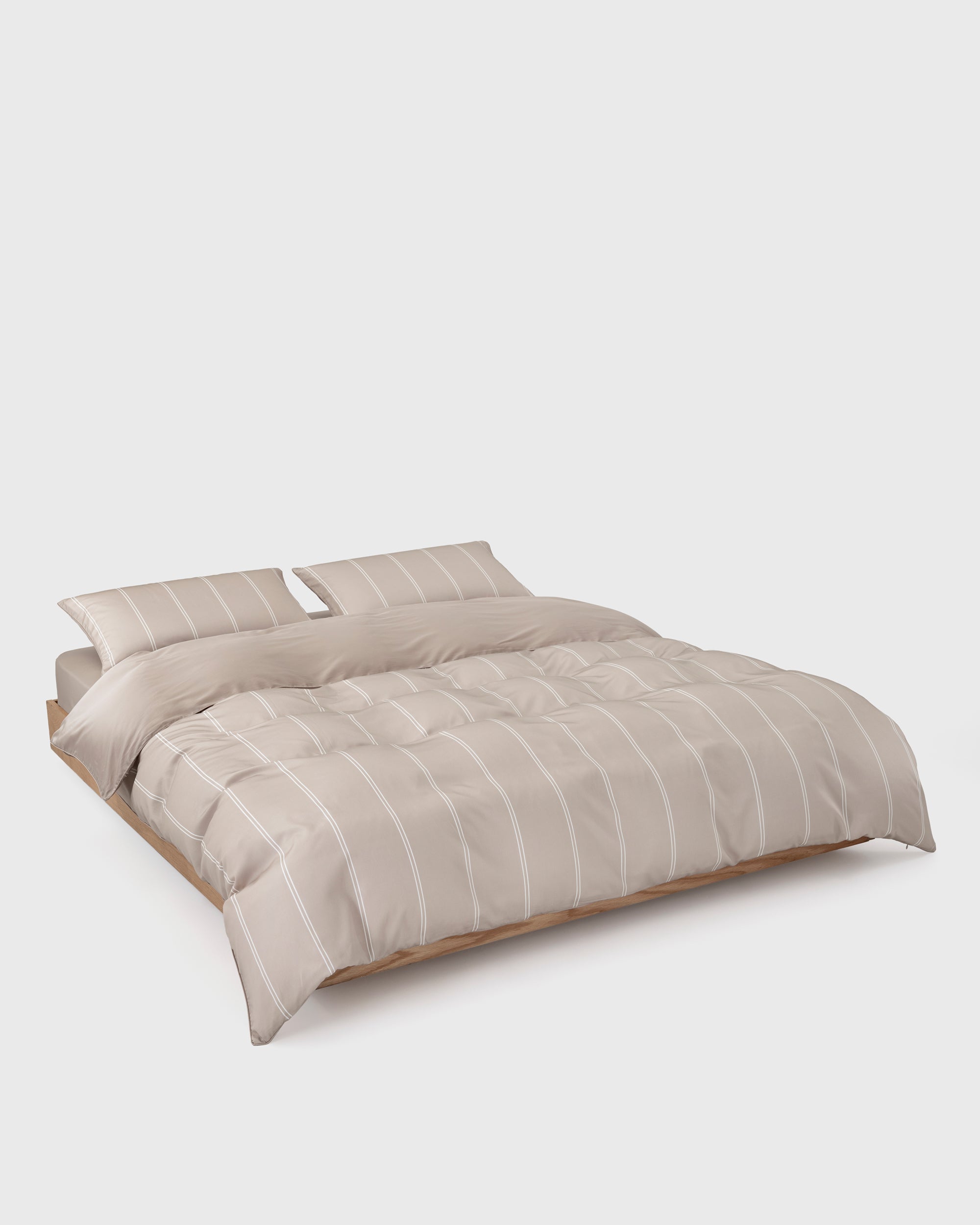 Golden Dual Pinstripe Duvet Cover