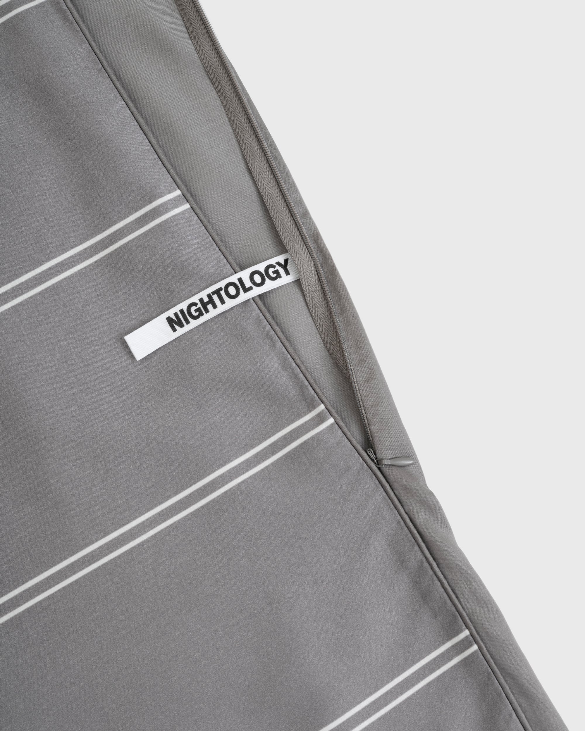 Grey Dual Pinstripe Duvet Cover