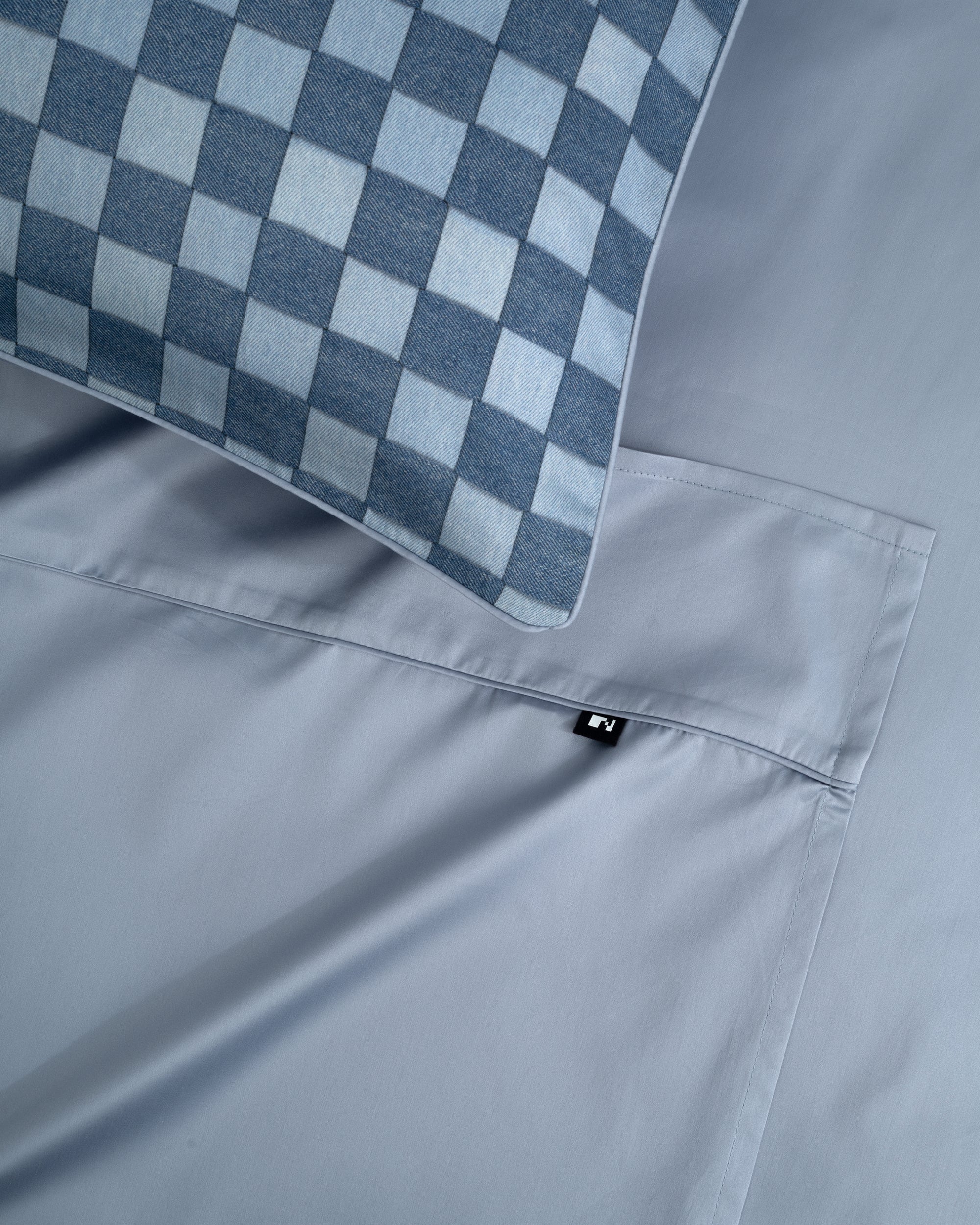 Jeans Checkerboard Flat Sheet