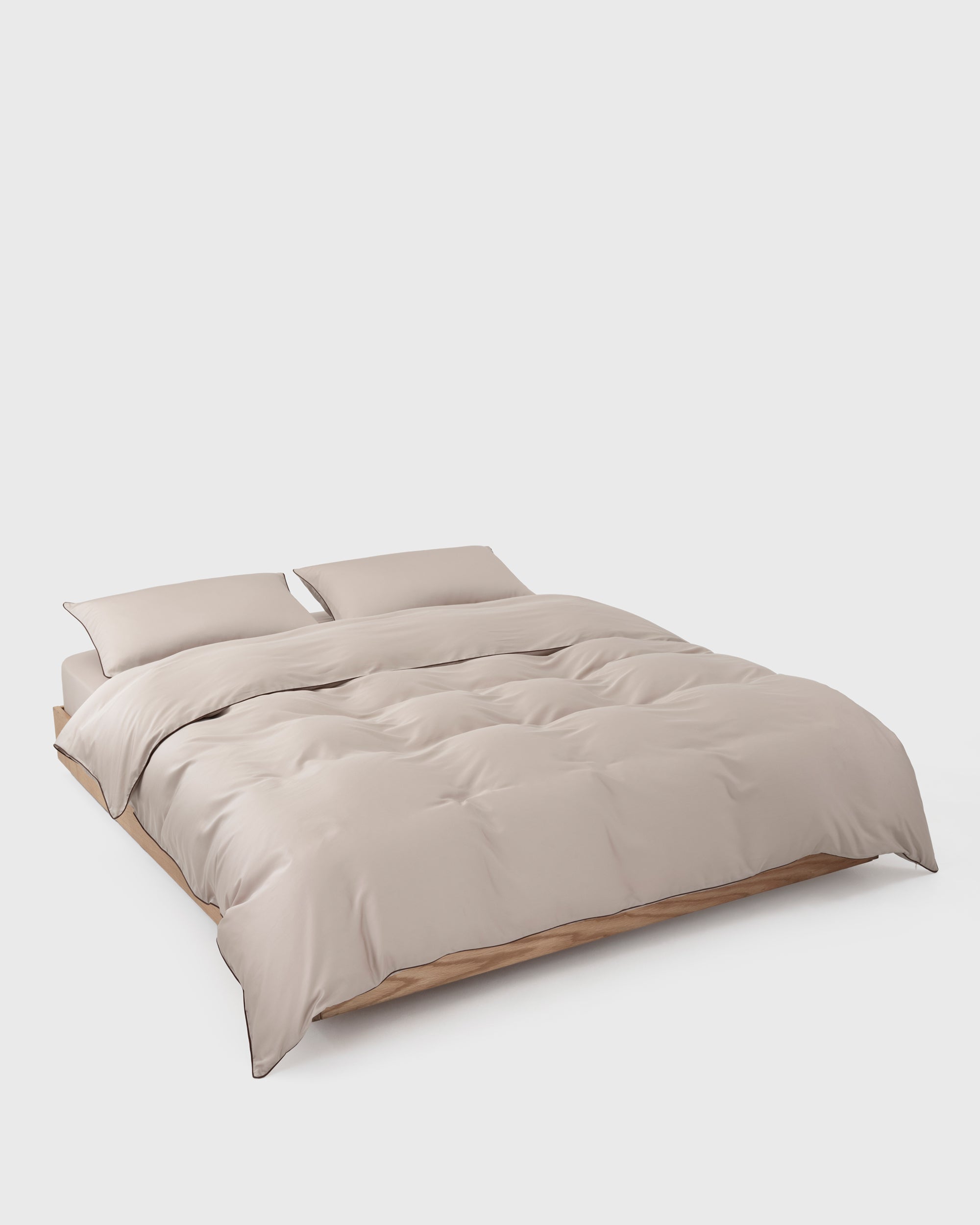 Thin Coffee Stroke Duvet Cover