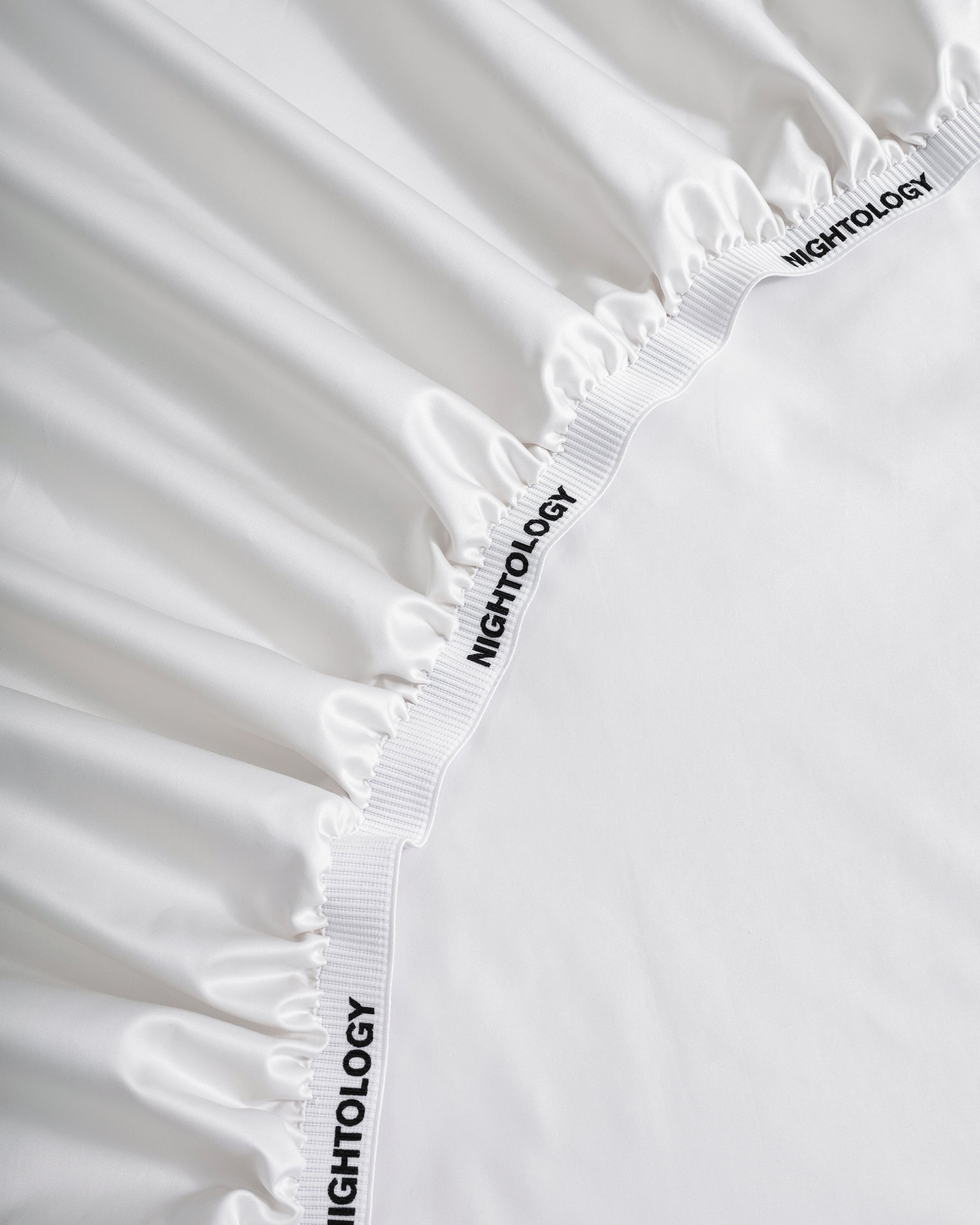 White Black Stroke Fitted Sheet