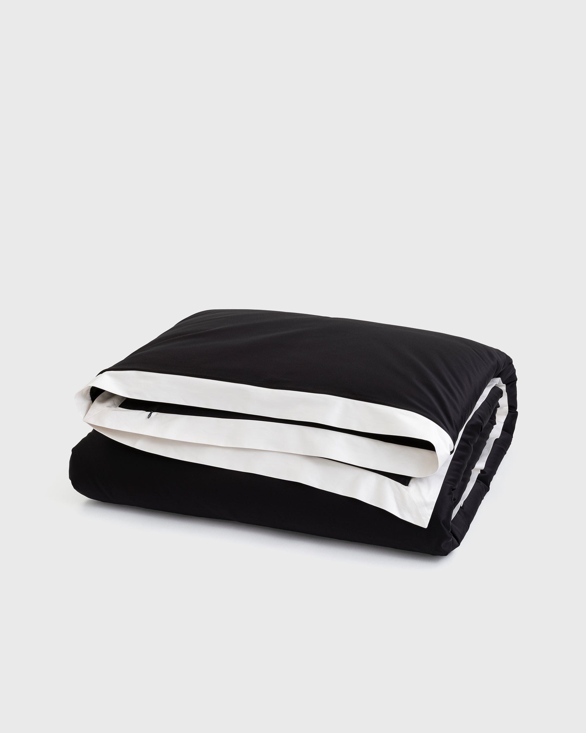 Wide Black White Stroke Duvet Cover