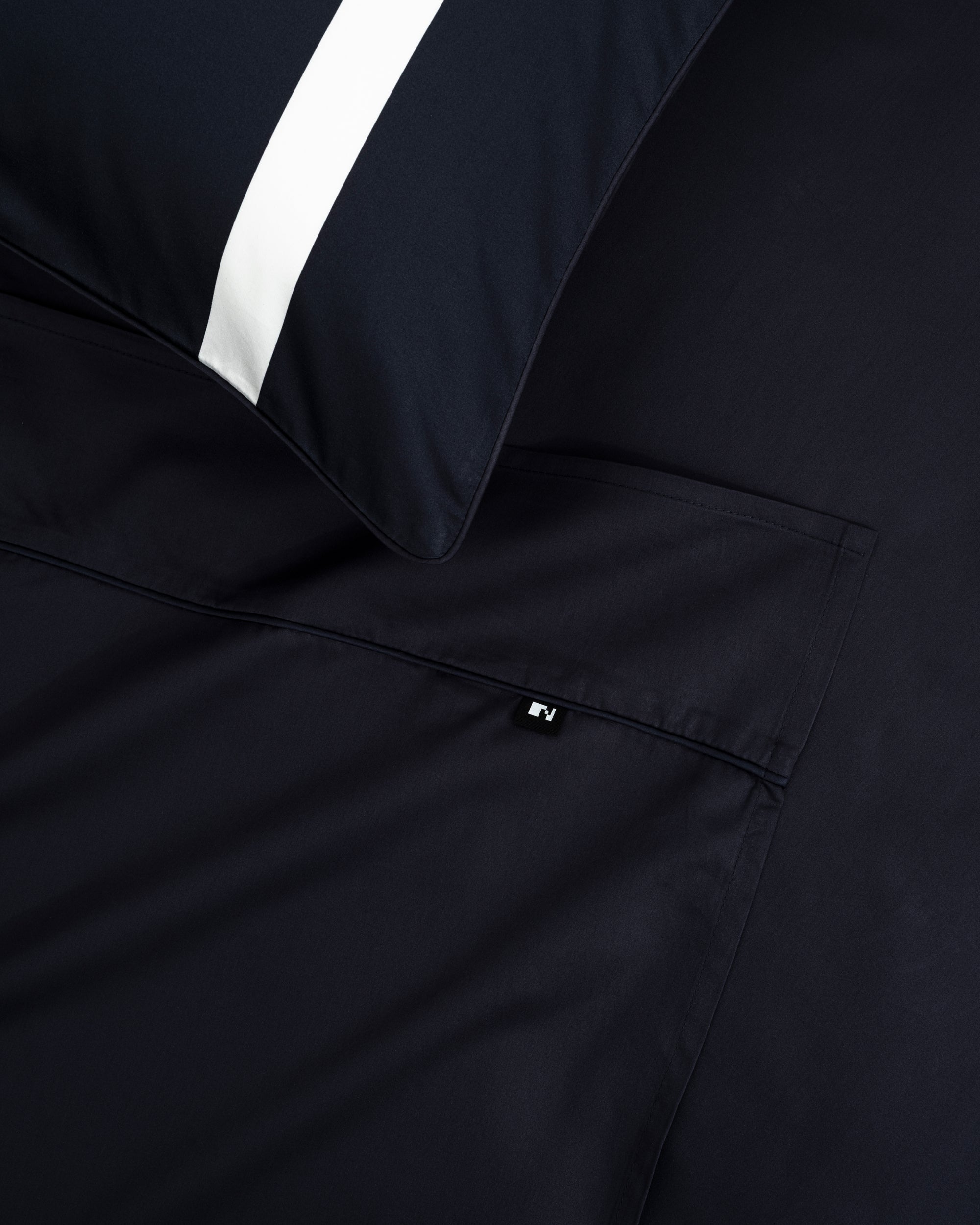 Wide Blue Stripe Flat Sheet