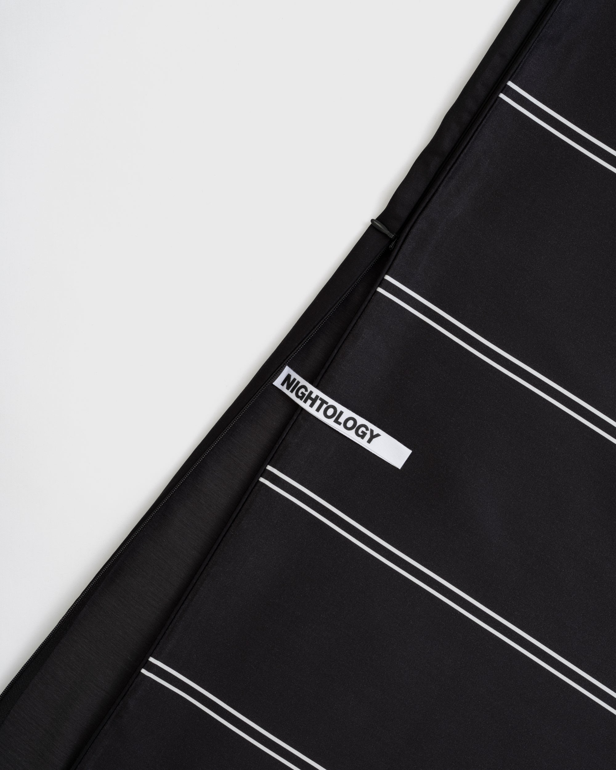 Black Dual Pinstripe Duvet Cover