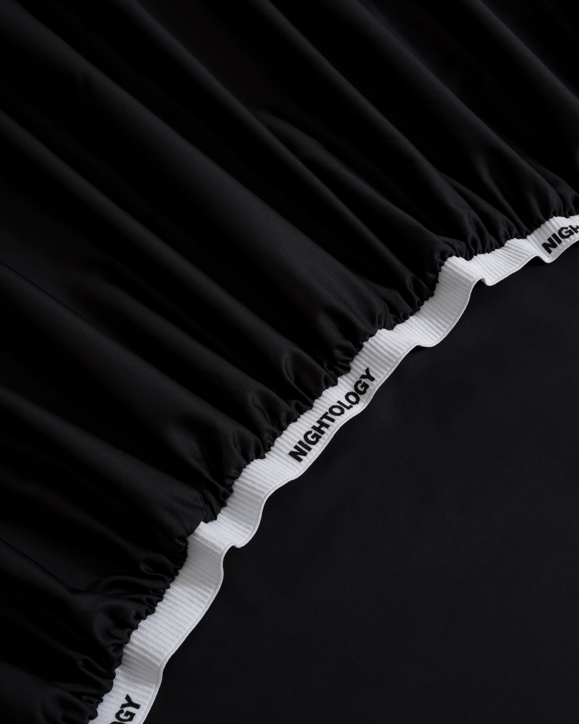 Black Jacquard Leopard Fitted Sheet