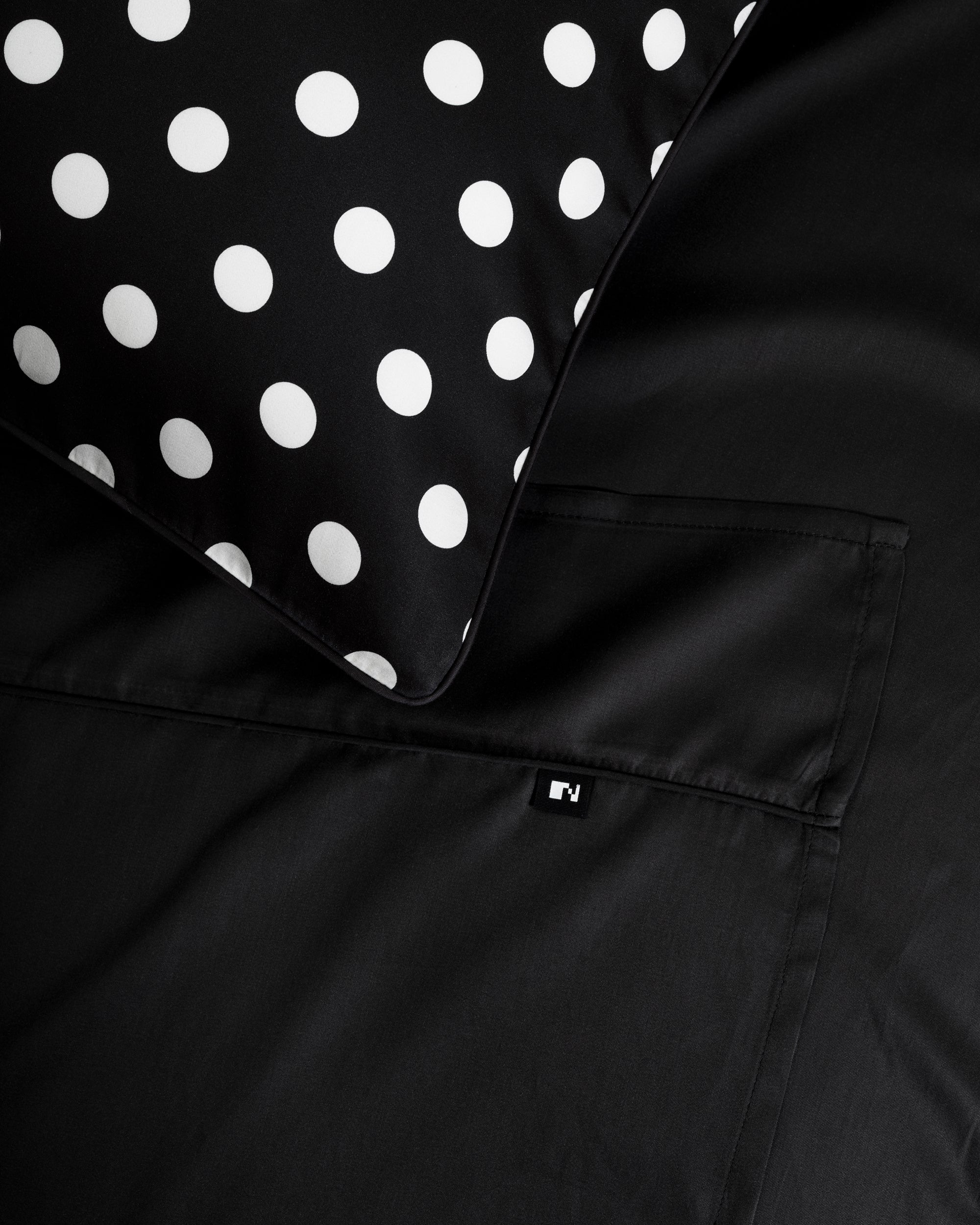 Black Polka-dot 2CM Flat Sheet