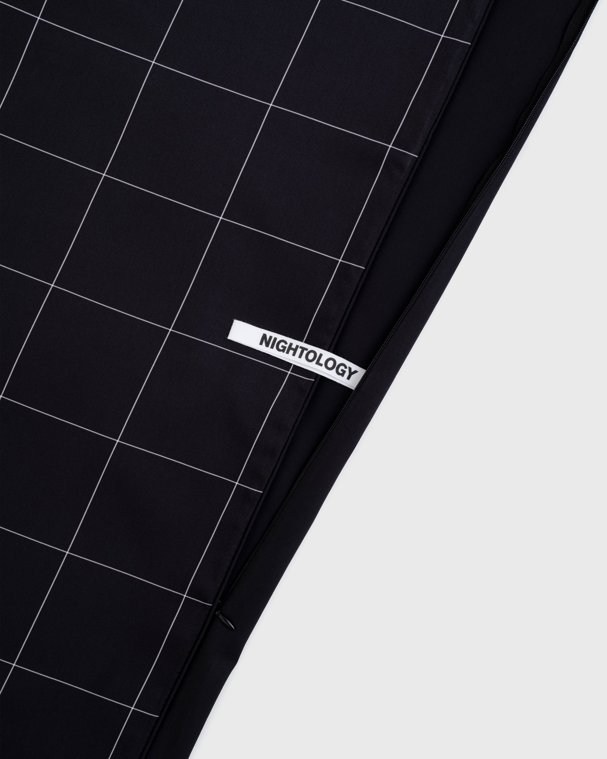 Black Windowpane Duvet Cover