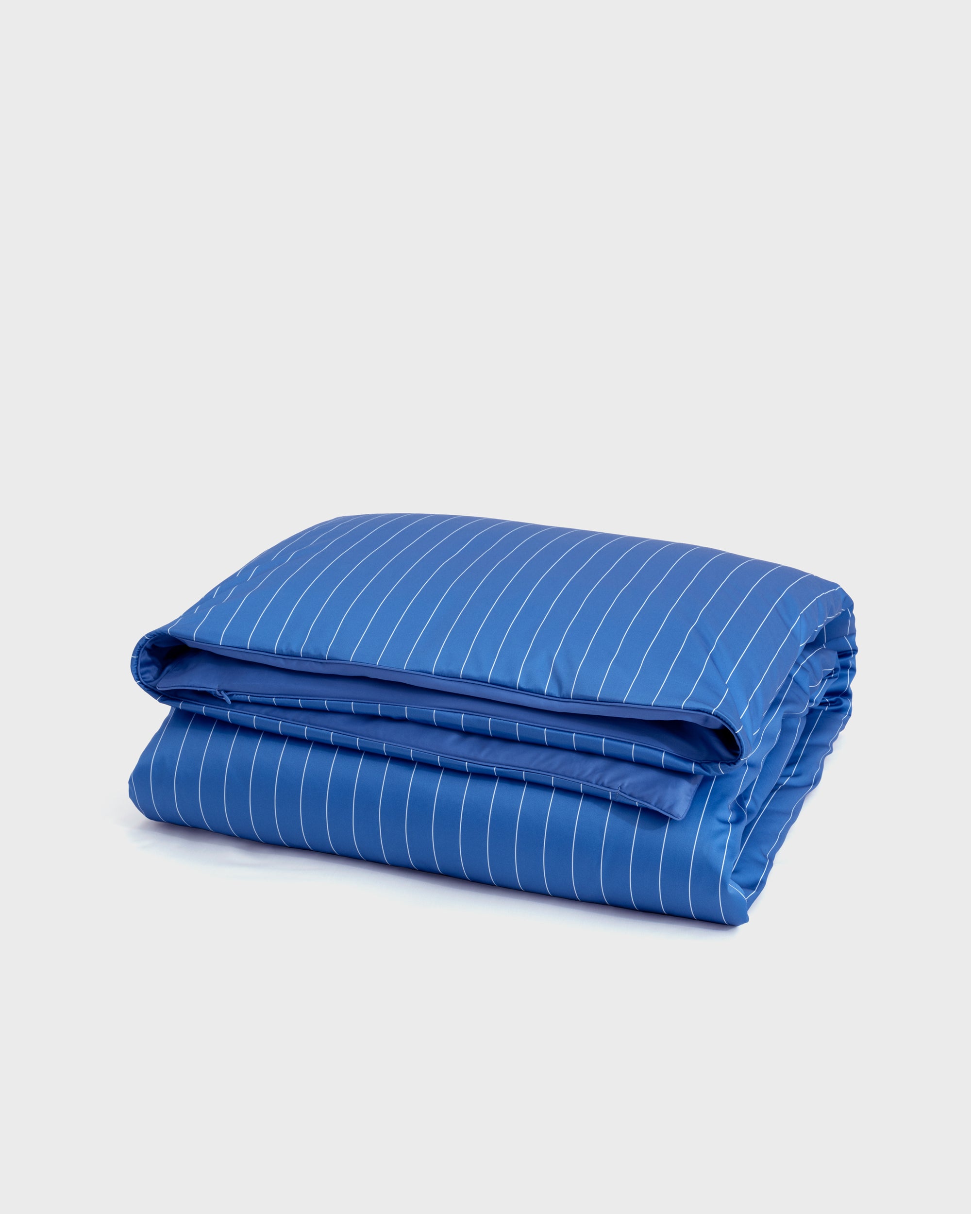 Blue Pinstripe Duvet Cover