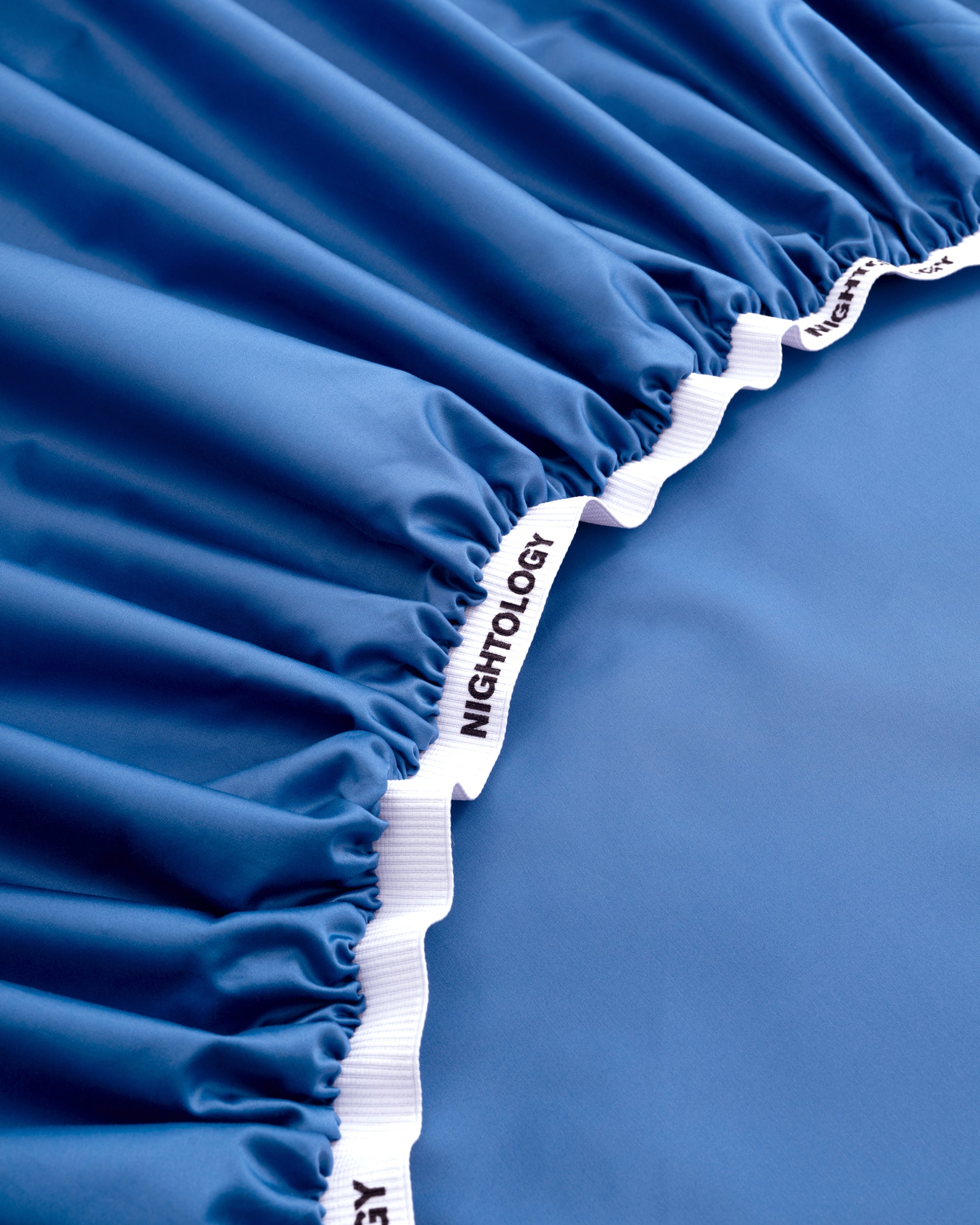 Blue Pinstripe Fitted Sheet