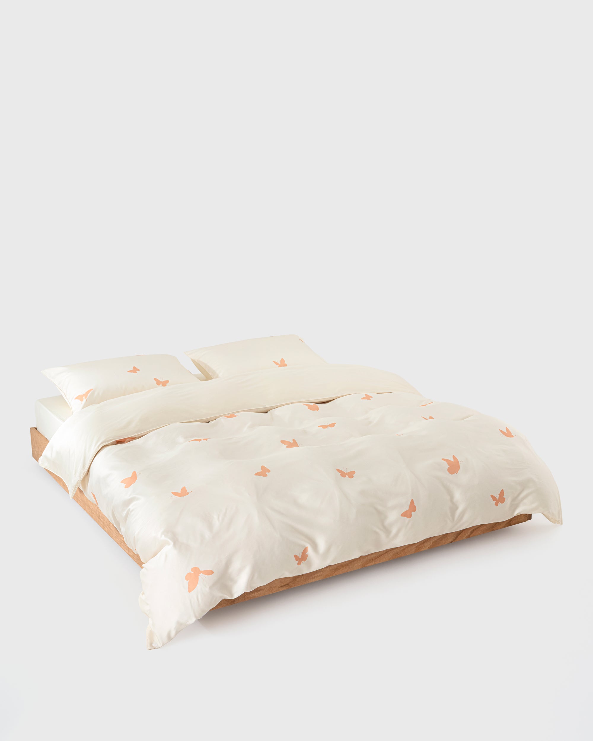 Cream Butterfly Duvet Cover