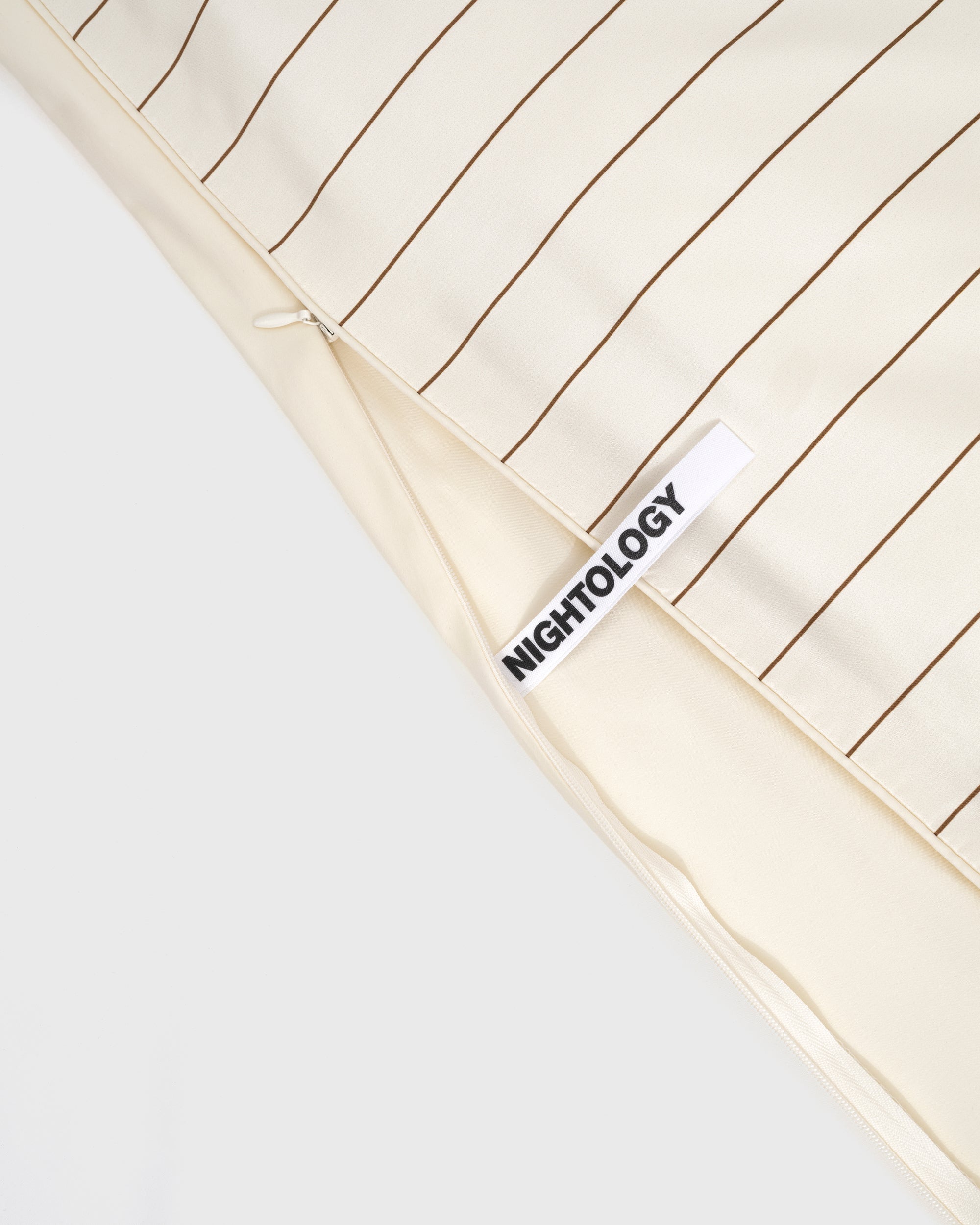 Cream Pinstripe Duvet Cover