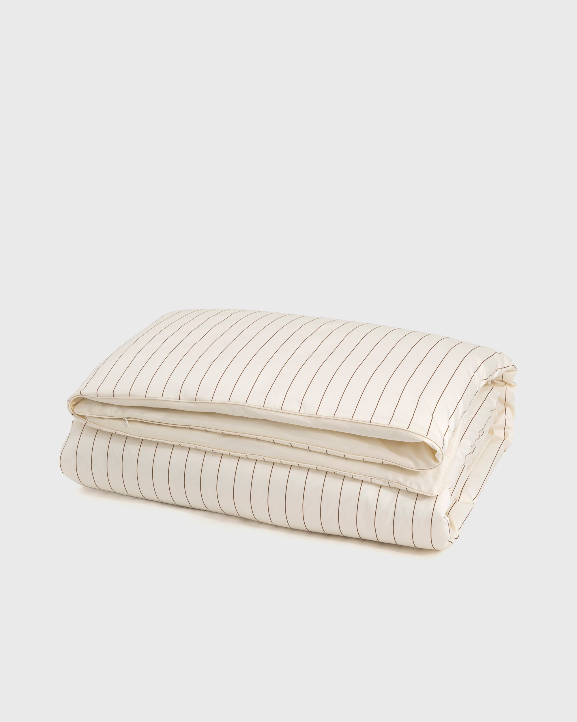 Cream Pinstripe Duvet Cover