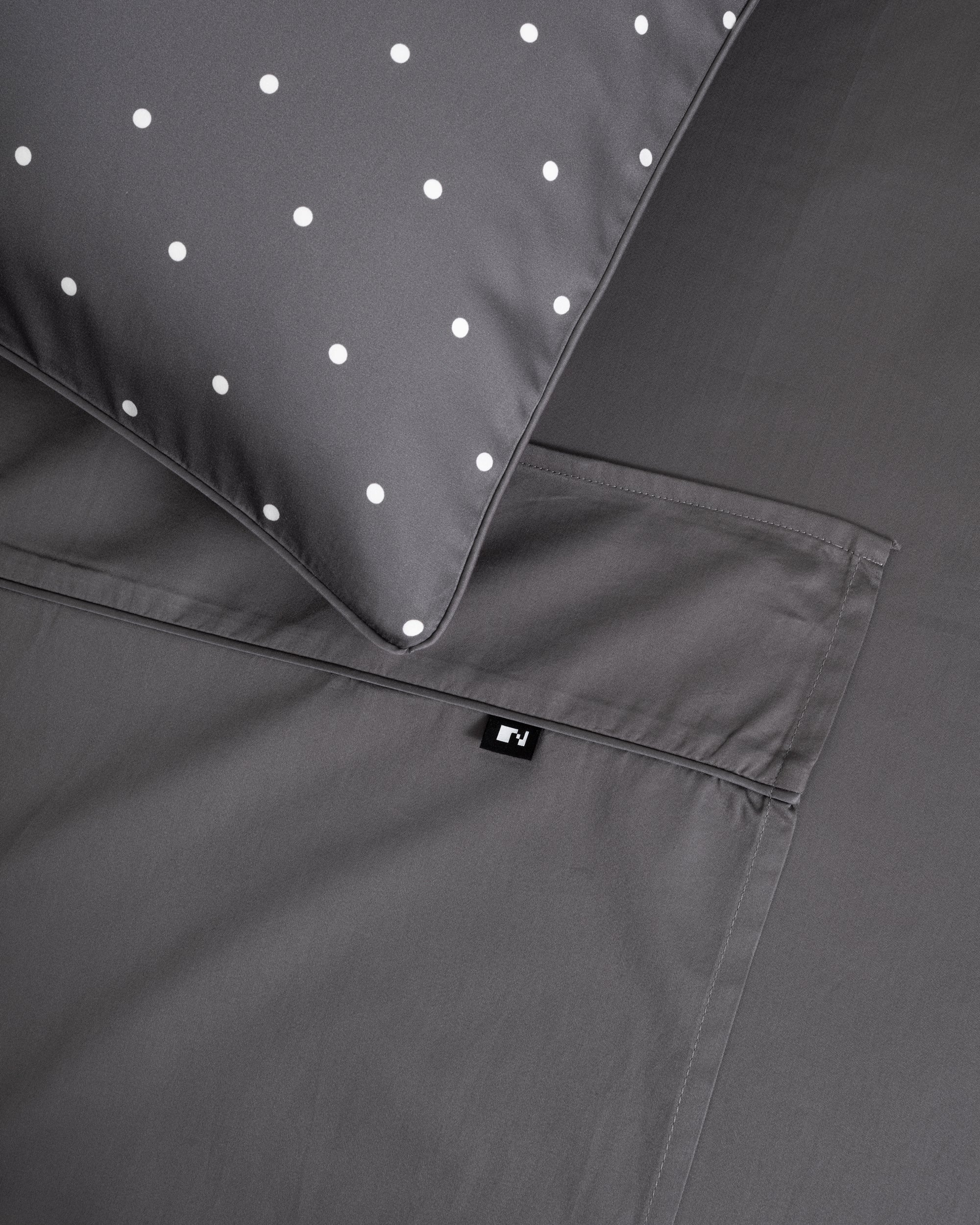 Grey Polka-dot 6MM Flat Sheet