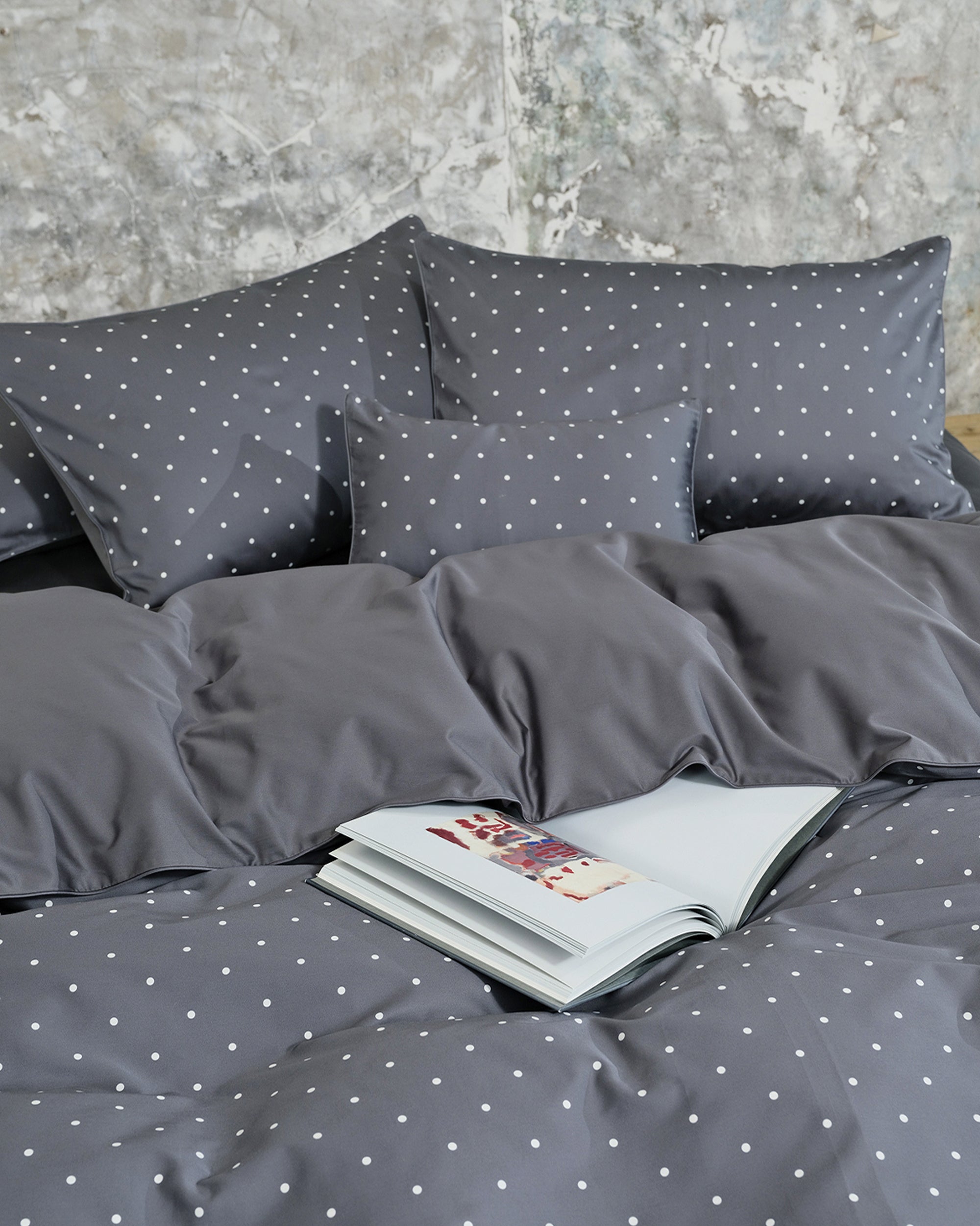 Grey Polka-dot 6MM Duvet Cover