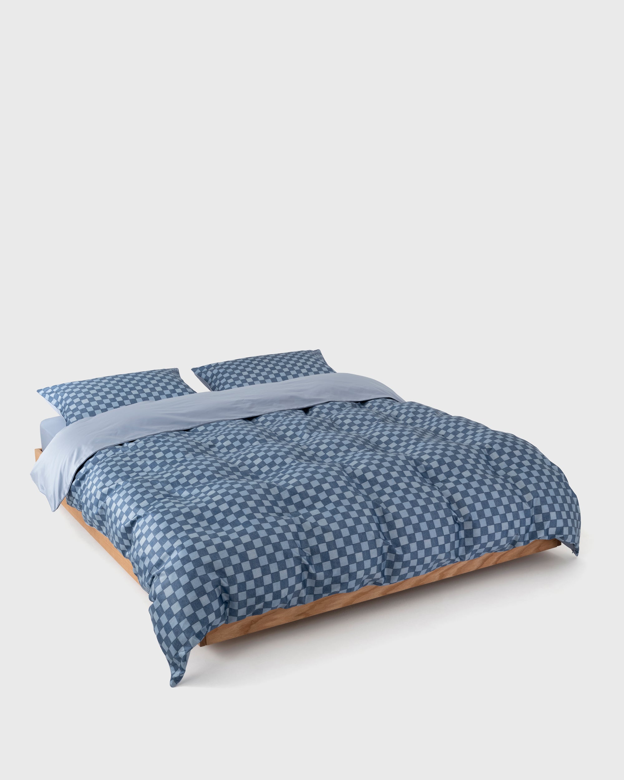 Jeans Checkerboard Duvet Cover