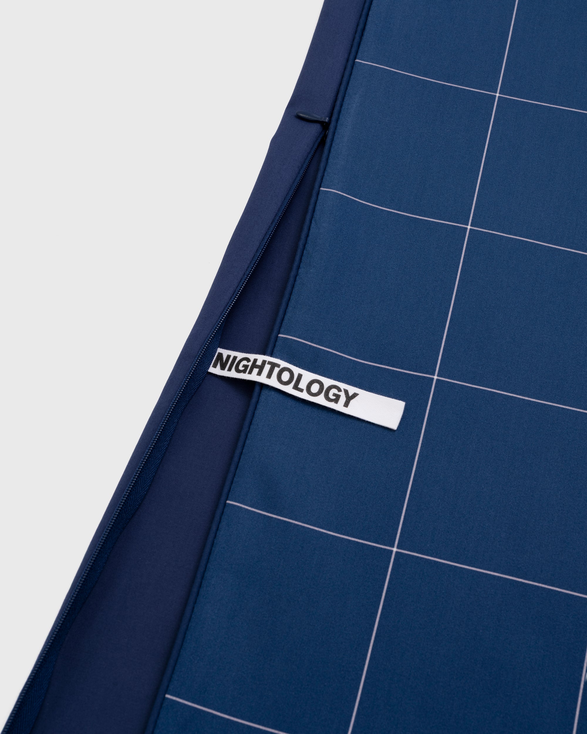 Navy Windowpane Duvet Cover