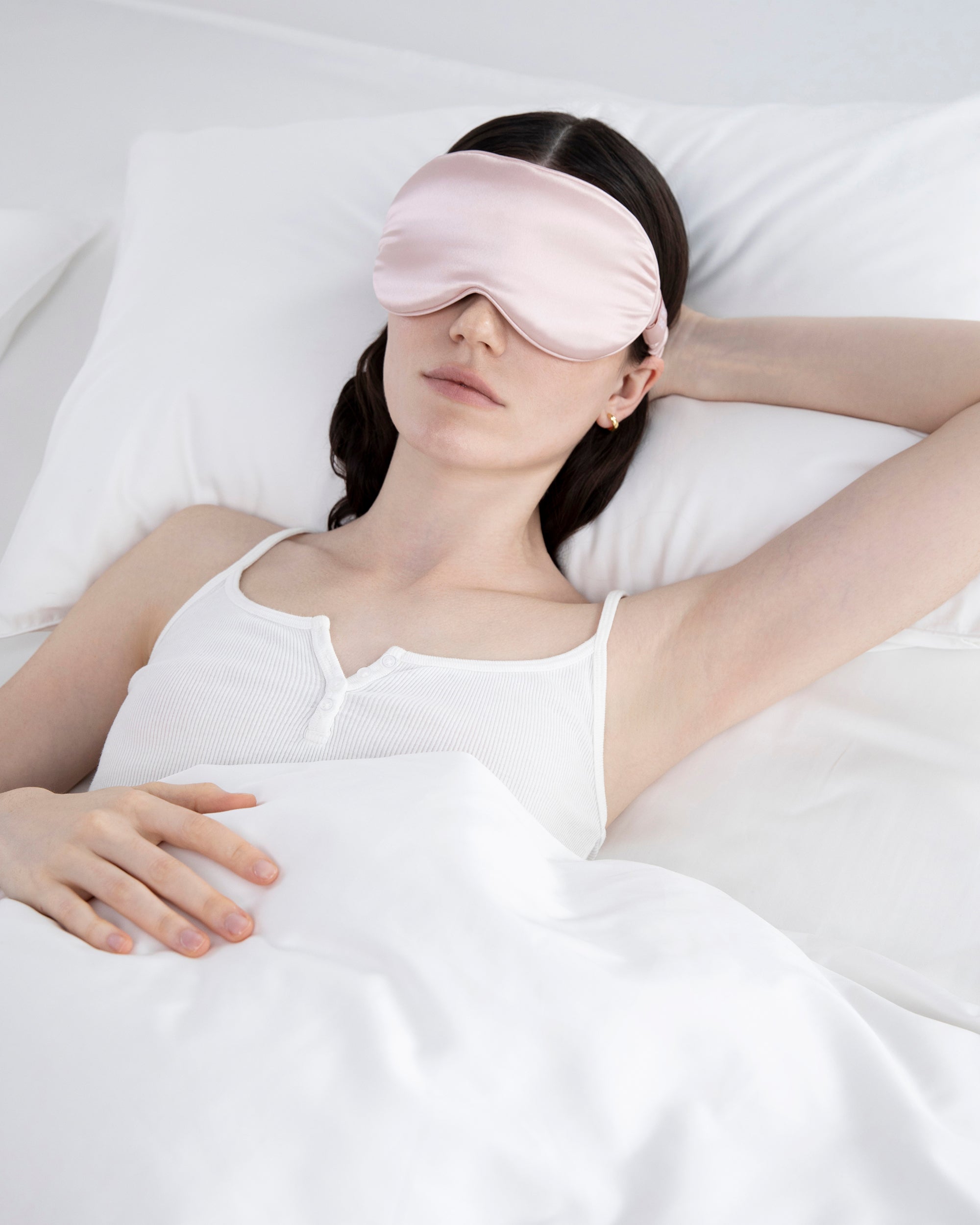 Peach Pink Contour Sleep Mask