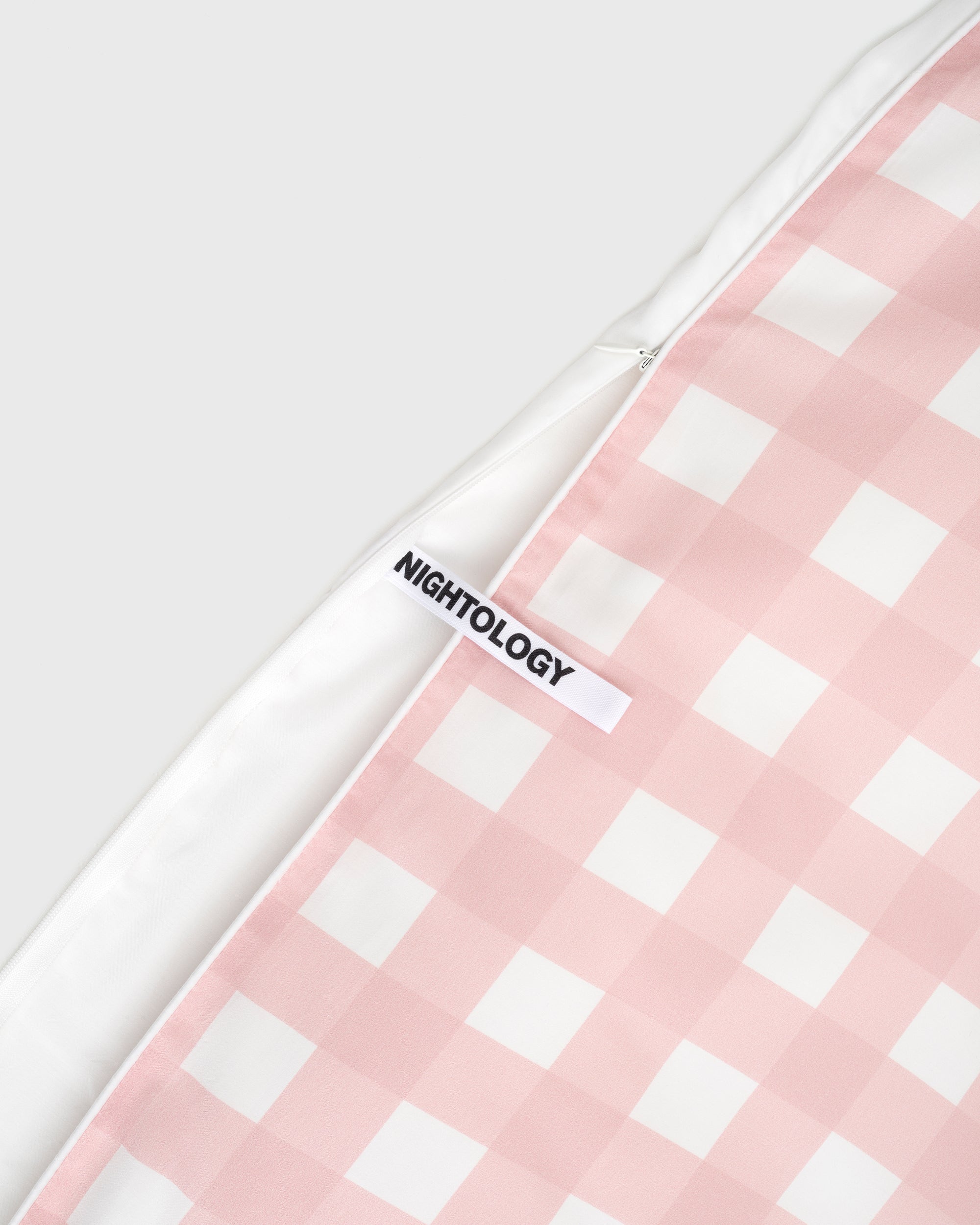 Pink Gingham Duvet Cover