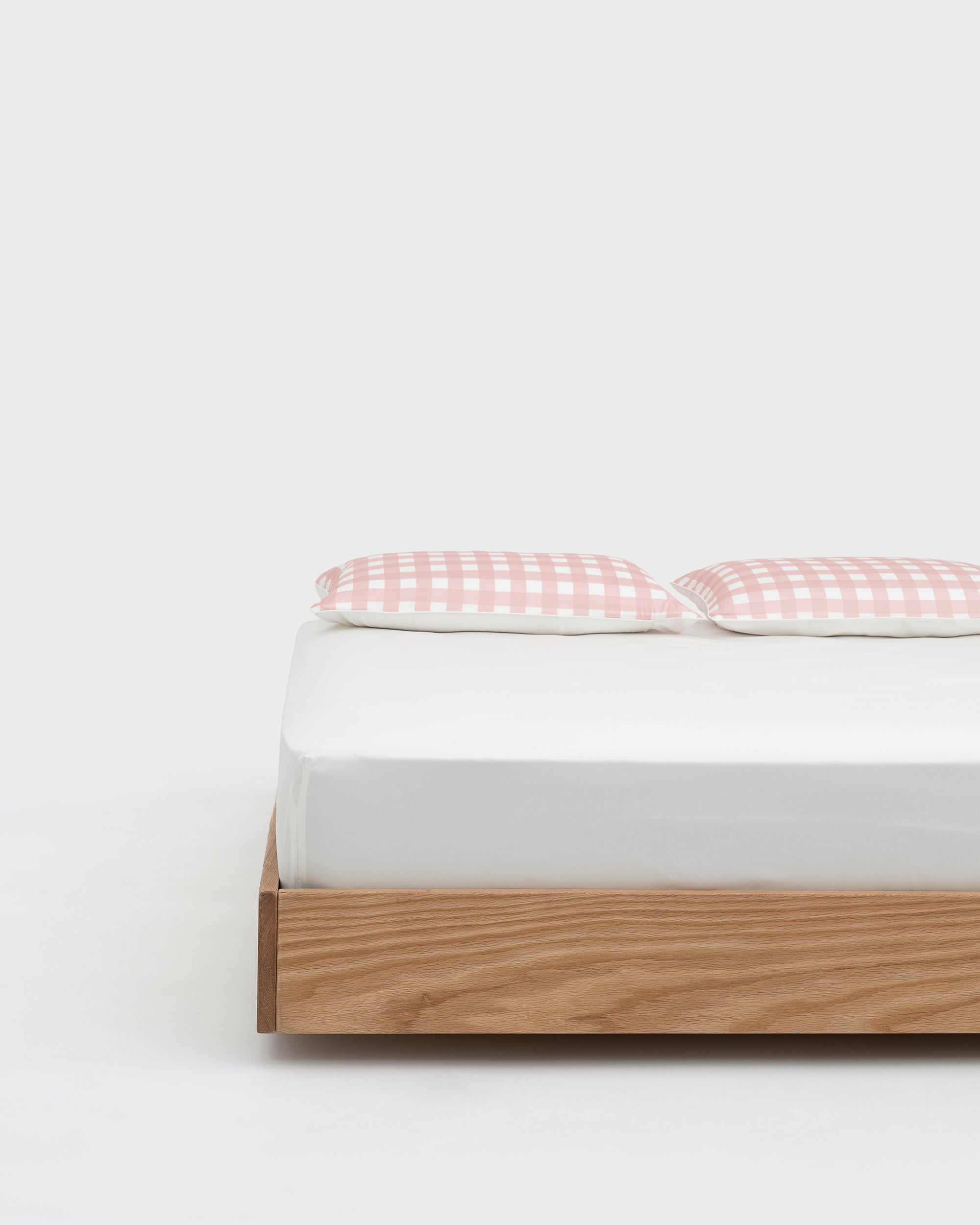 Pink Gingham Fitted Sheet