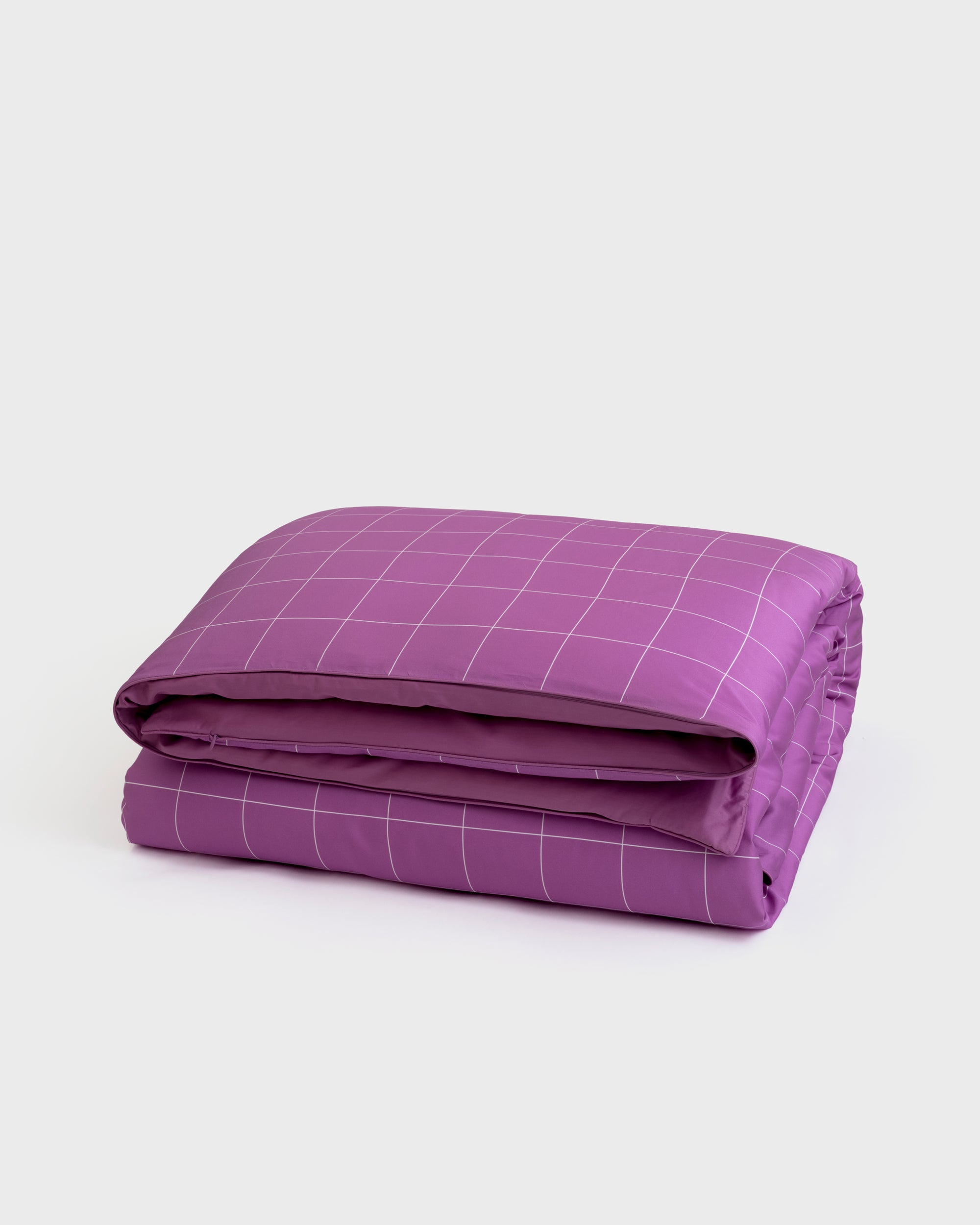 Pink Windowpane Duvet Cover