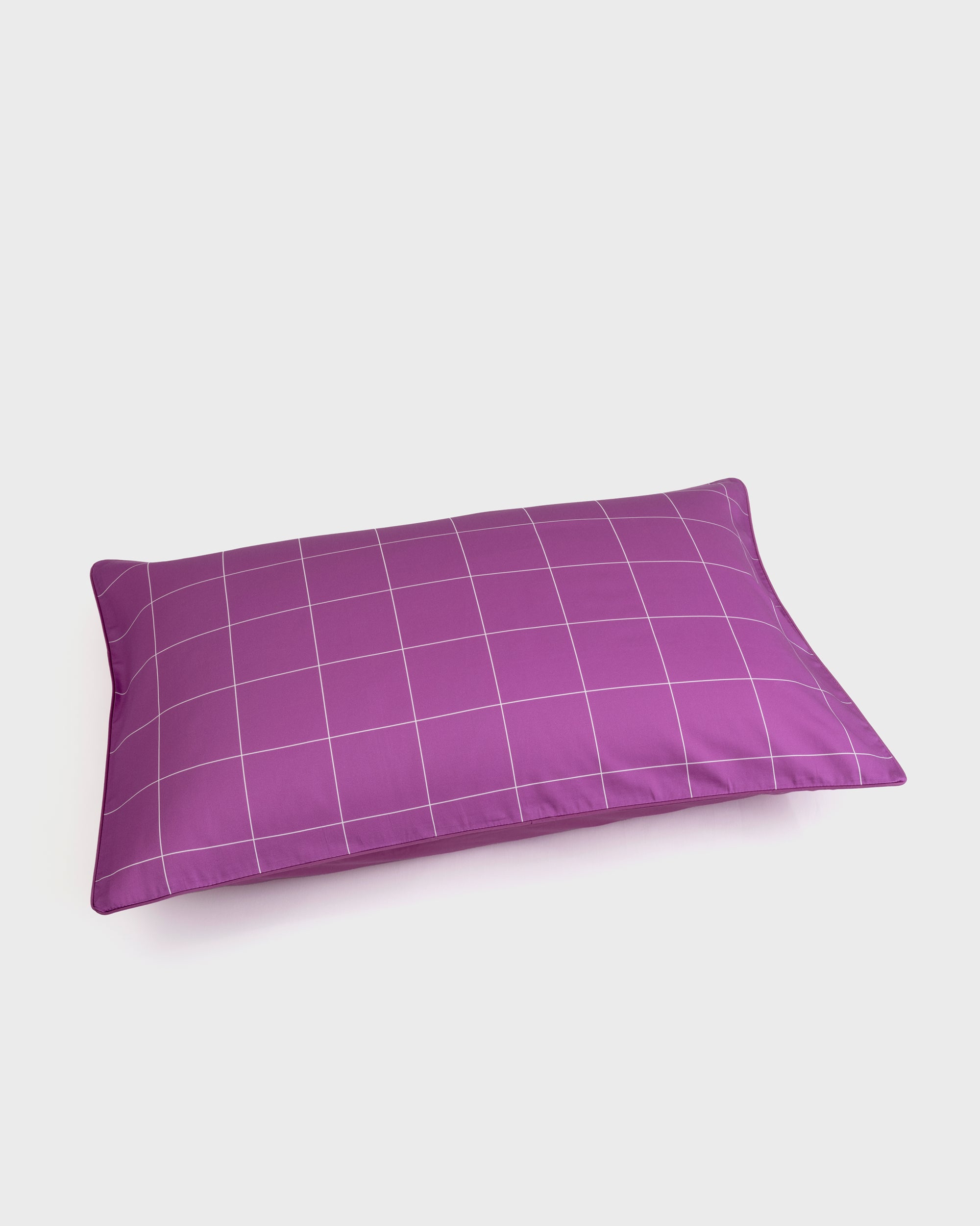Pink Windowpane Pillowcase