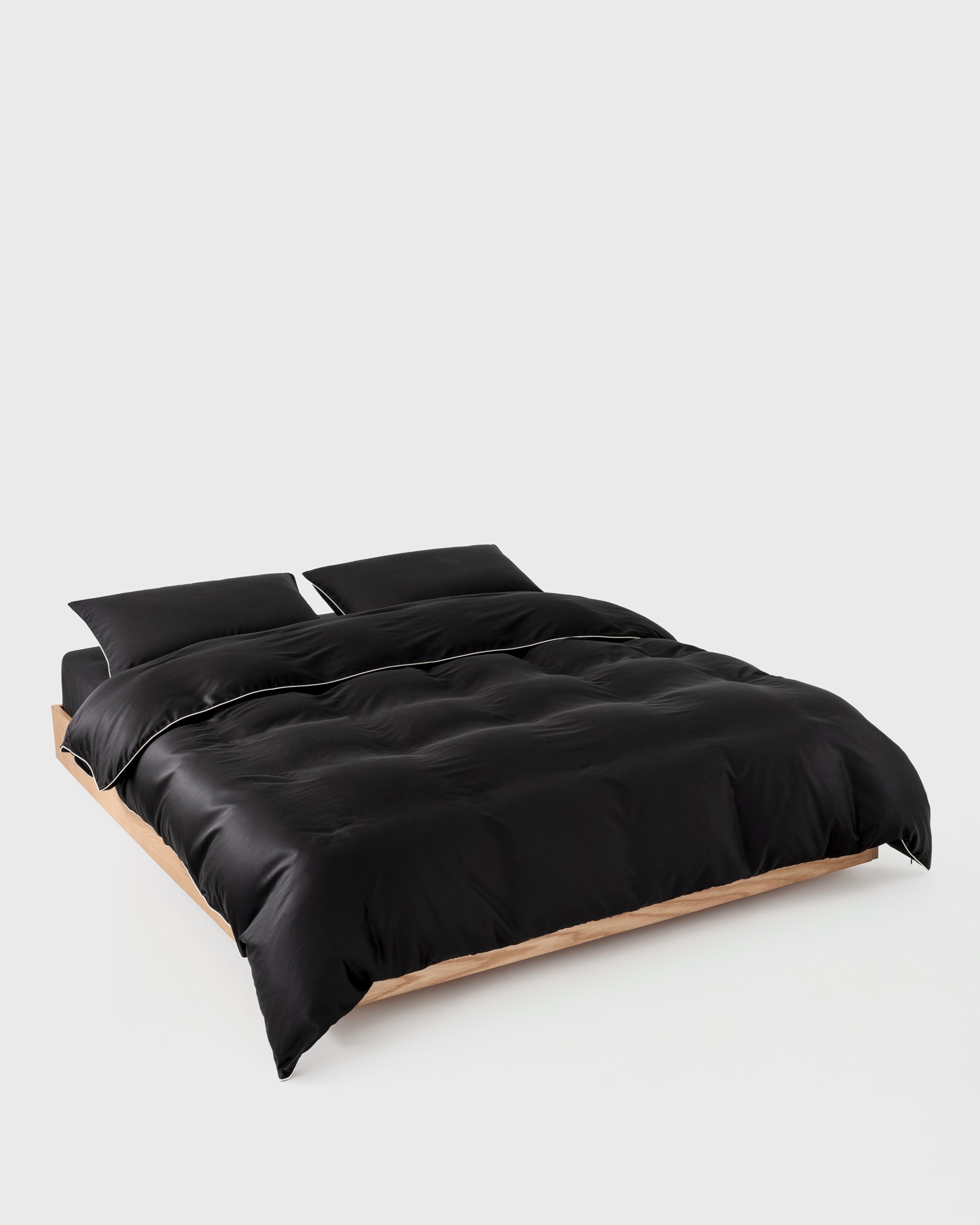 Thin Black White Stroke Duvet Cover