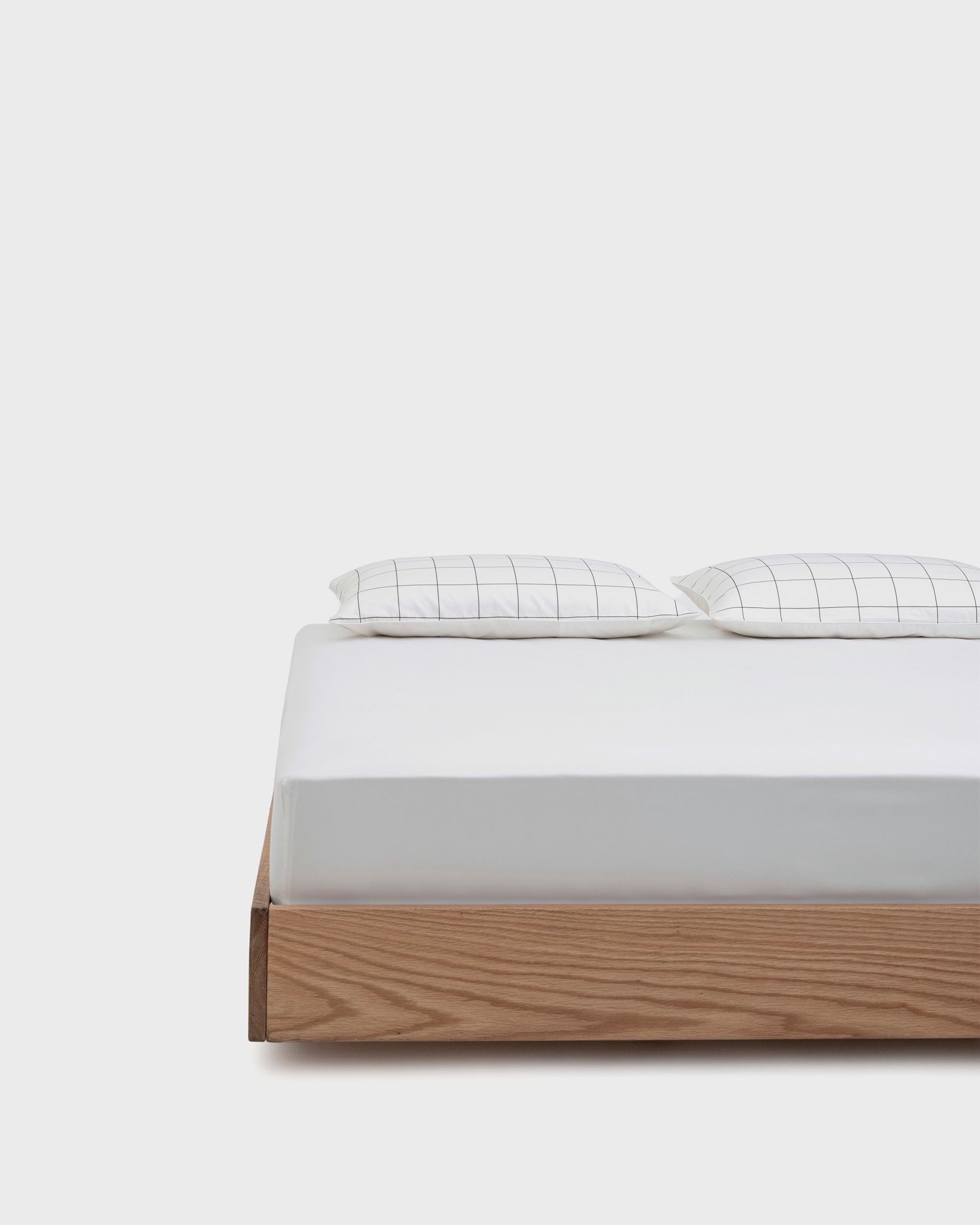 White Windowpane Fitted Sheet