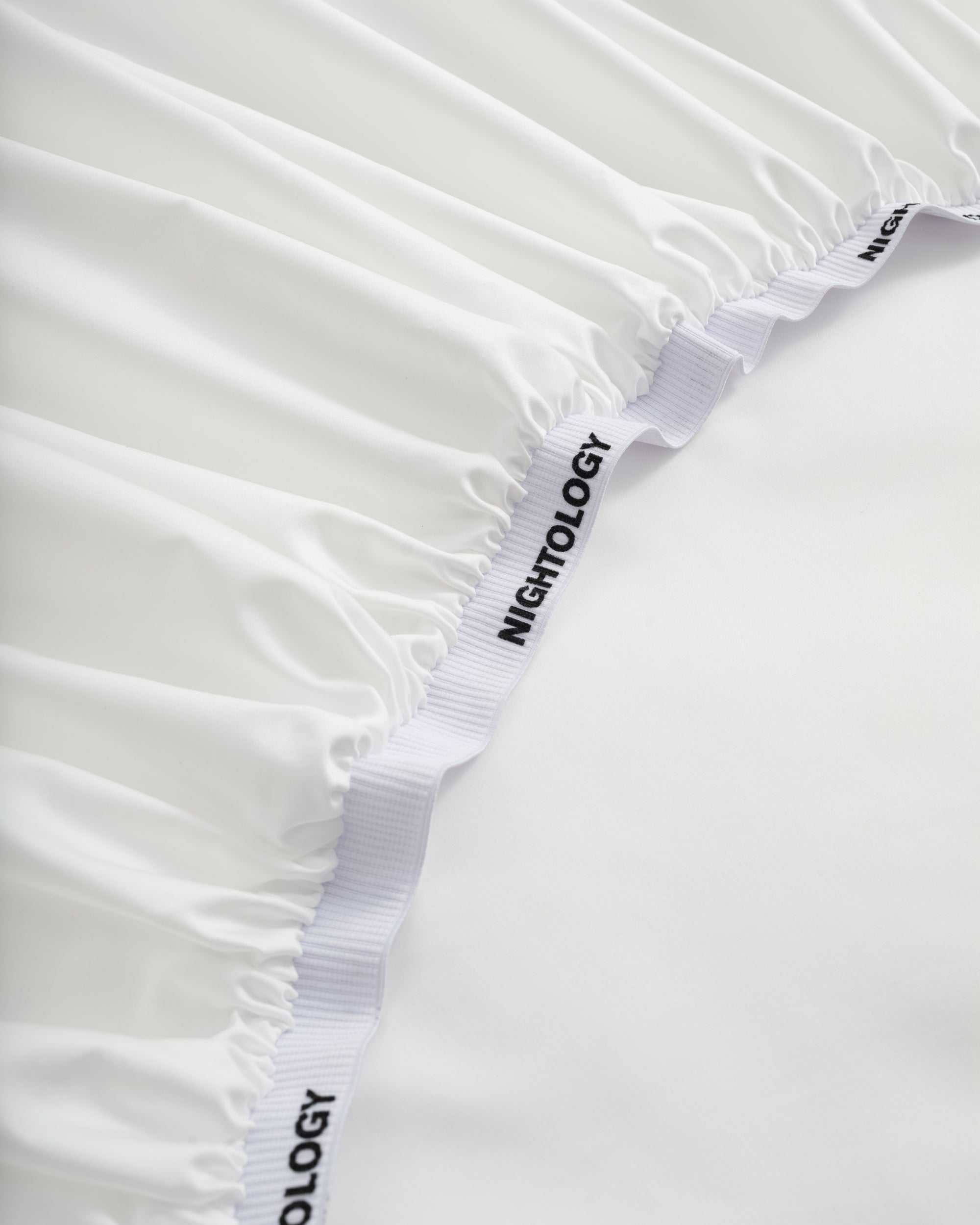 White Polka-dot 4MM Fitted Sheet