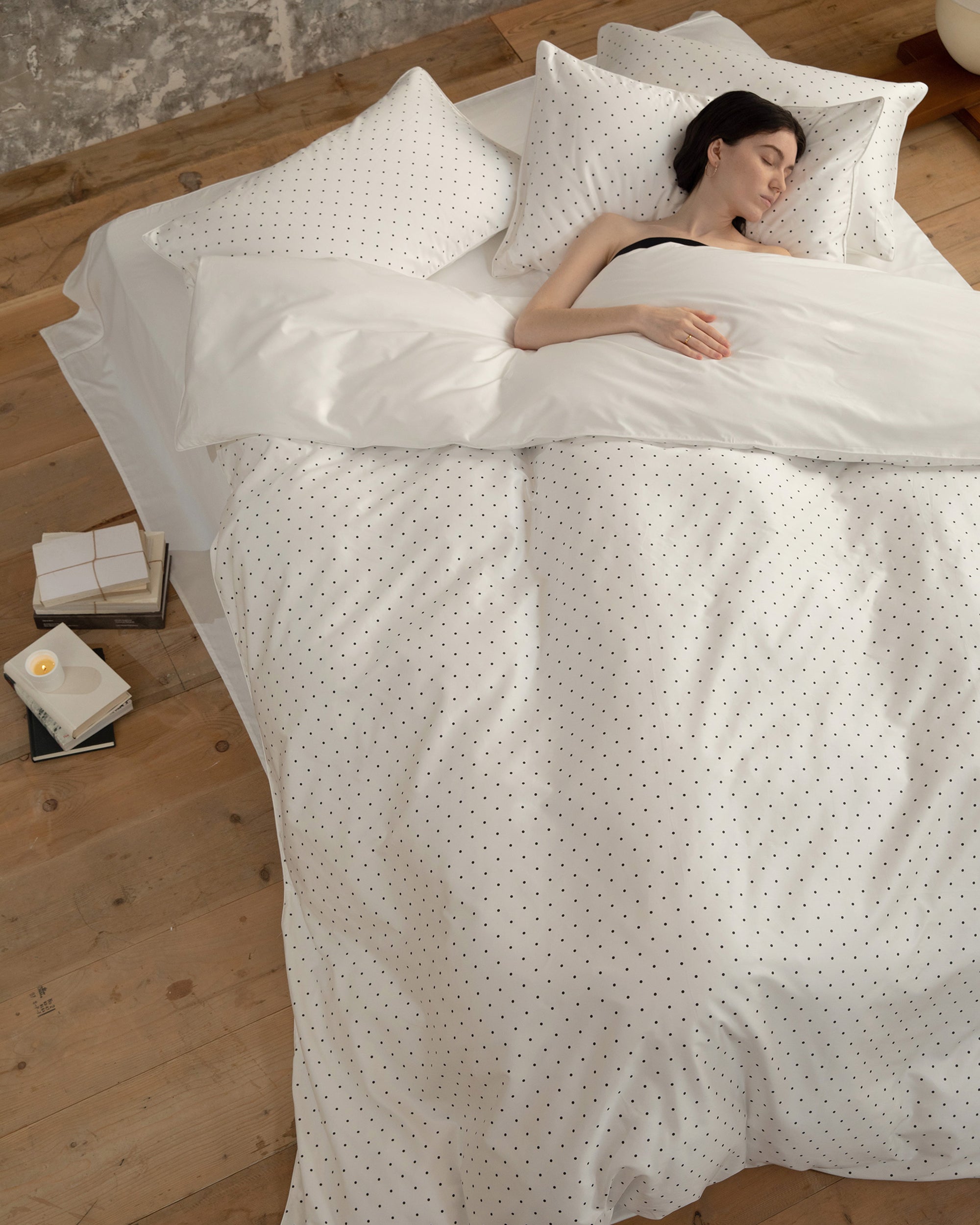 White Polka-dot 4MM Duvet Cover