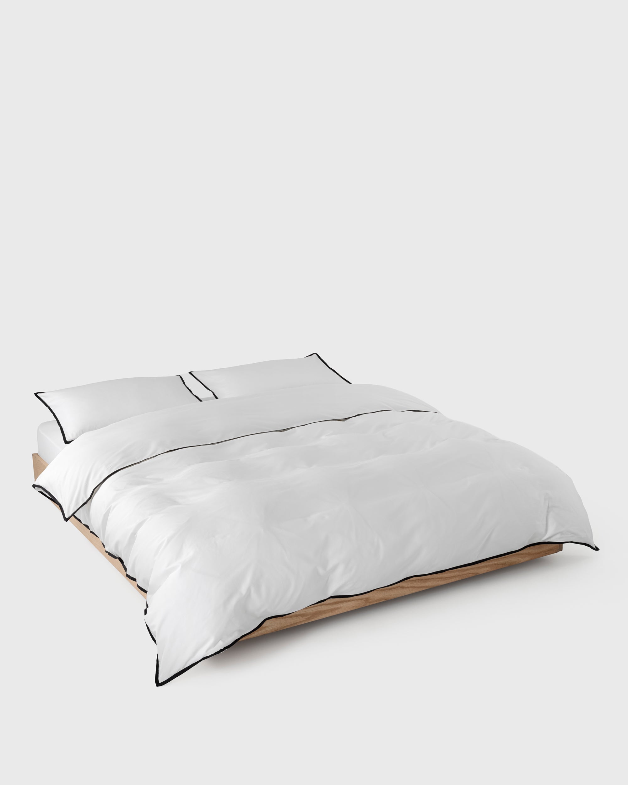 White Black Stroke Duvet Cover