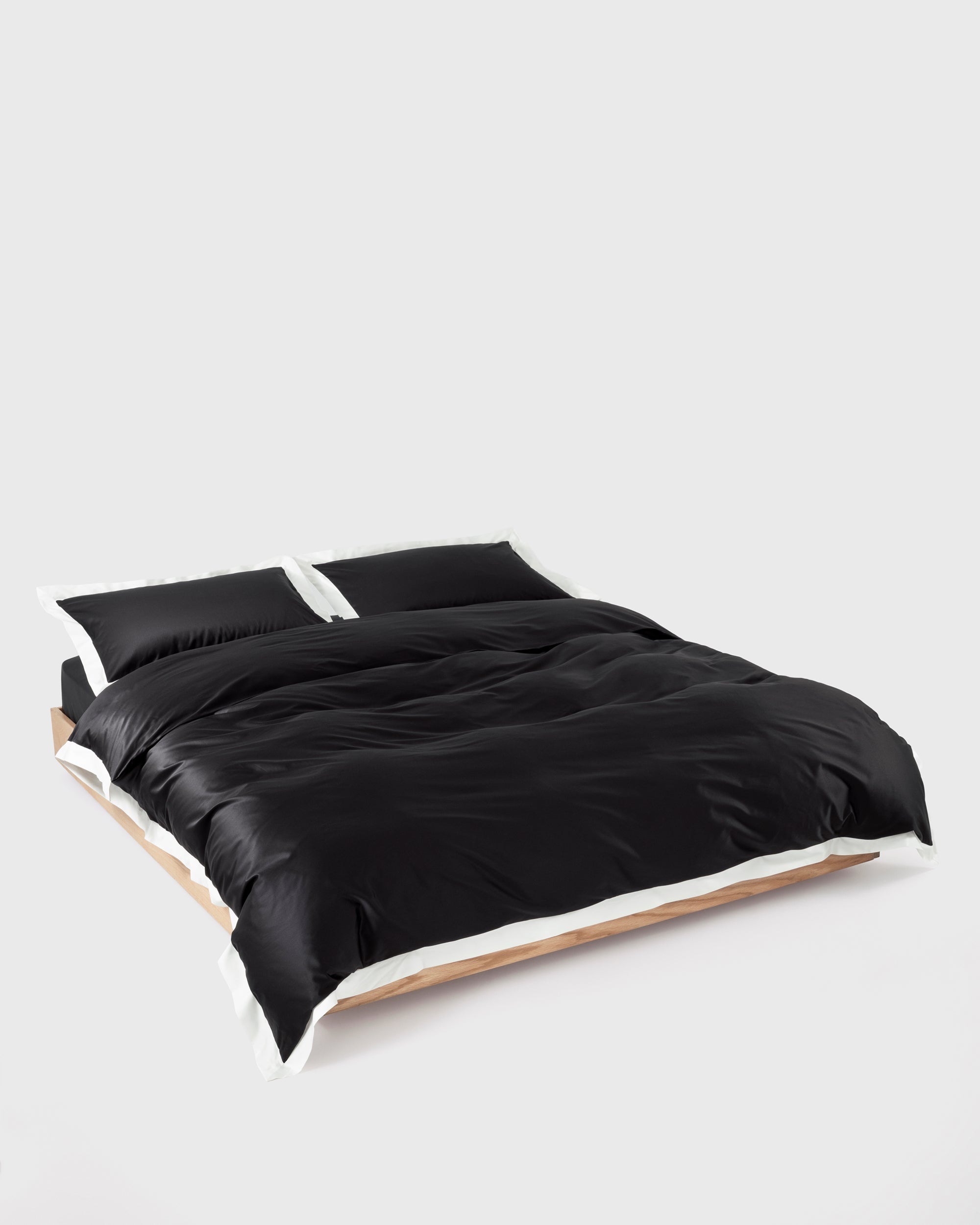 Wide Black White Stroke Duvet Cover
