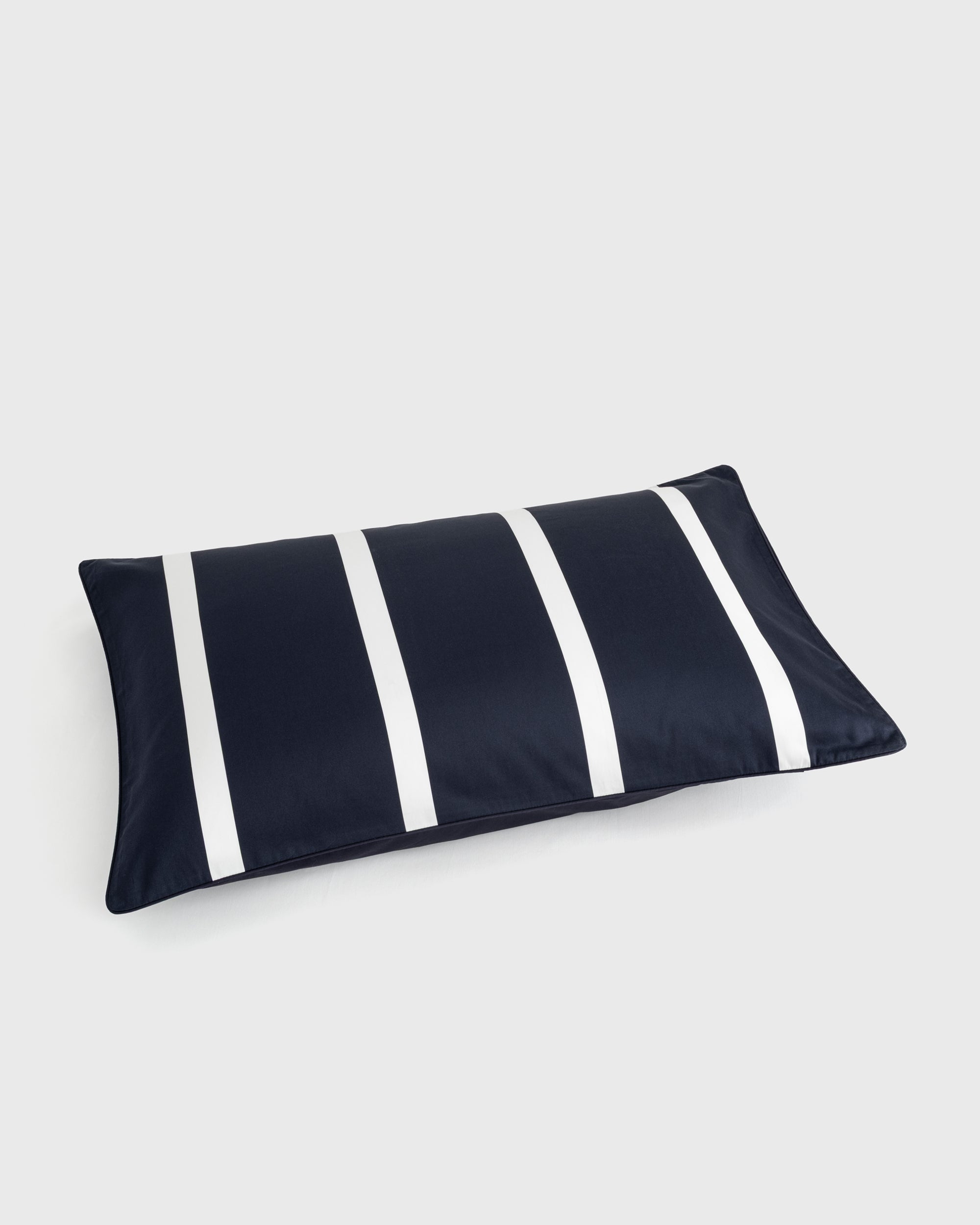 Wide Blue Stripe Pillowcase